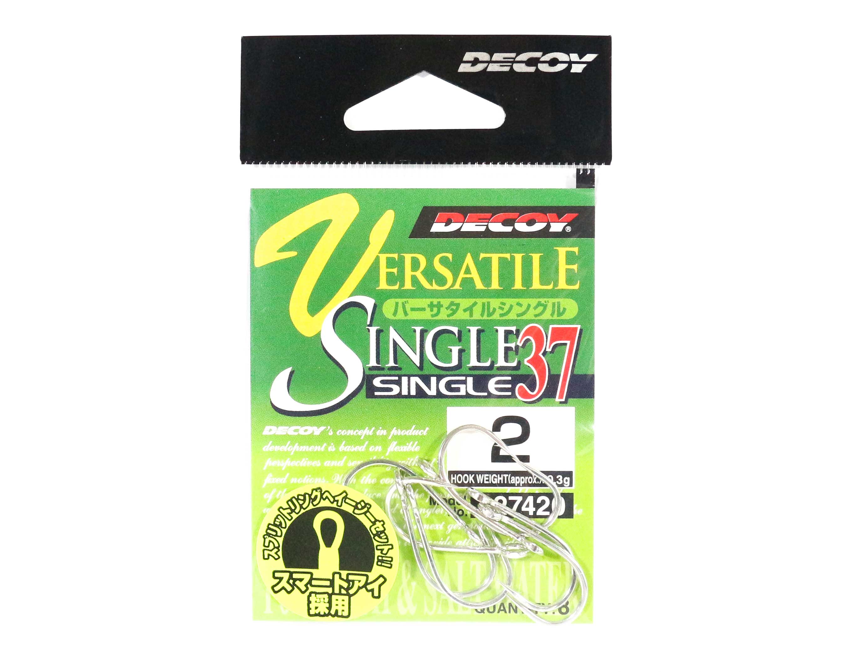 Decoy Single 37 Versatile Lure Hook Size 2 (7420)
