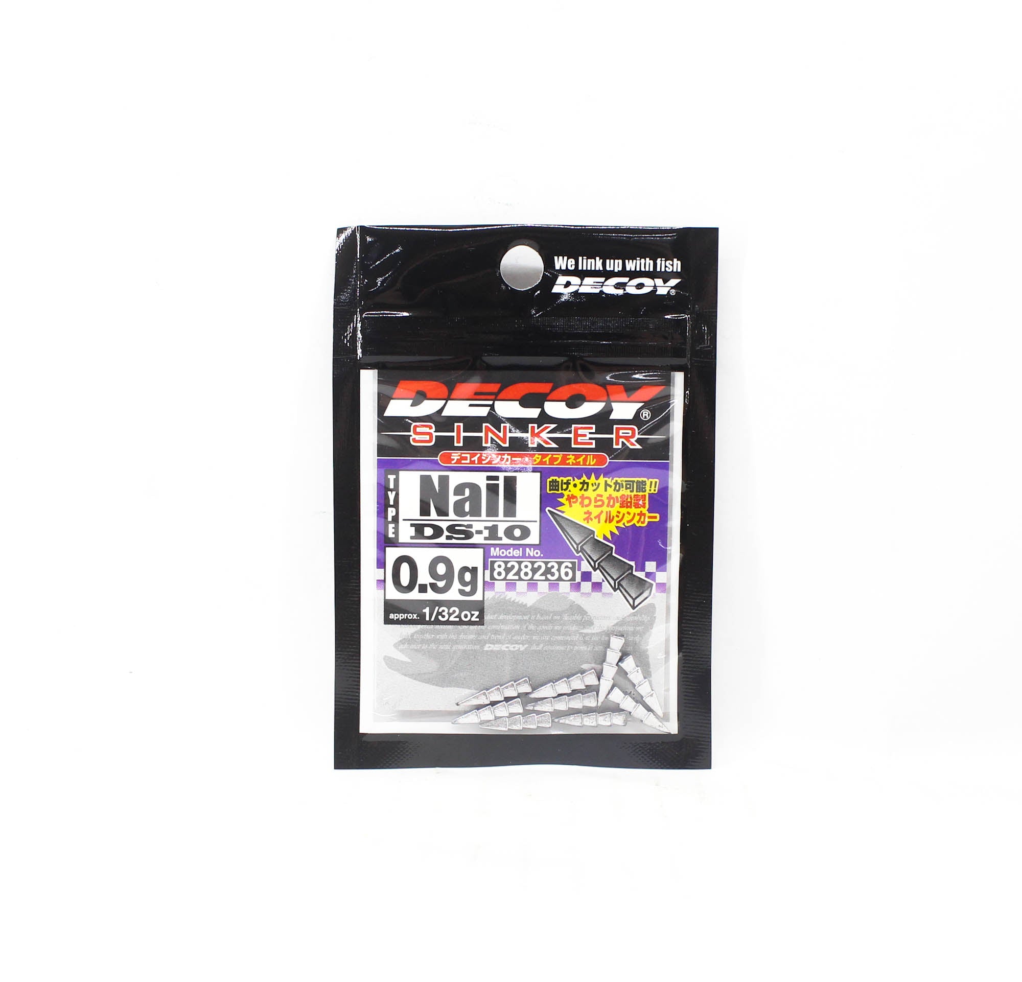 Decoy DS-10 Sinker Type Nail Size 0.9 grams (8236)