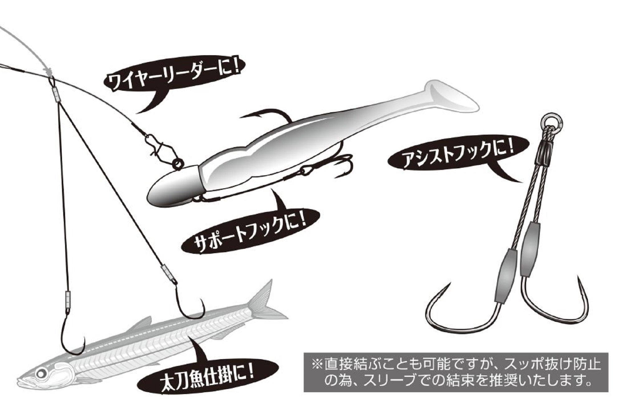 Decoy WL-70 Nylon Coated Wire Leader 21 Braid 1m Size 41 , 100lb (8663)