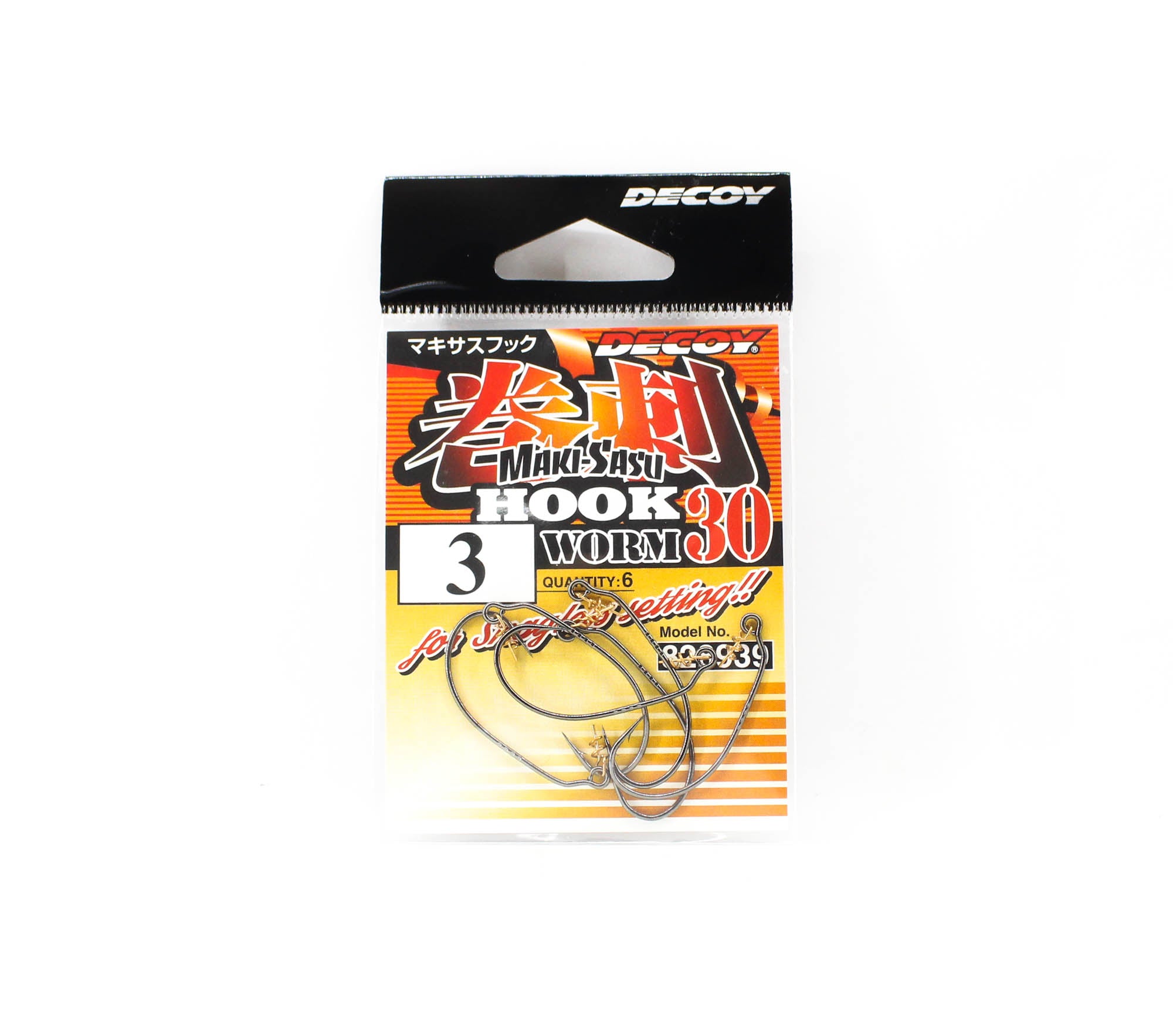 Decoy Worm 30 Makisasu Worm Hooks Size 3 (8939)