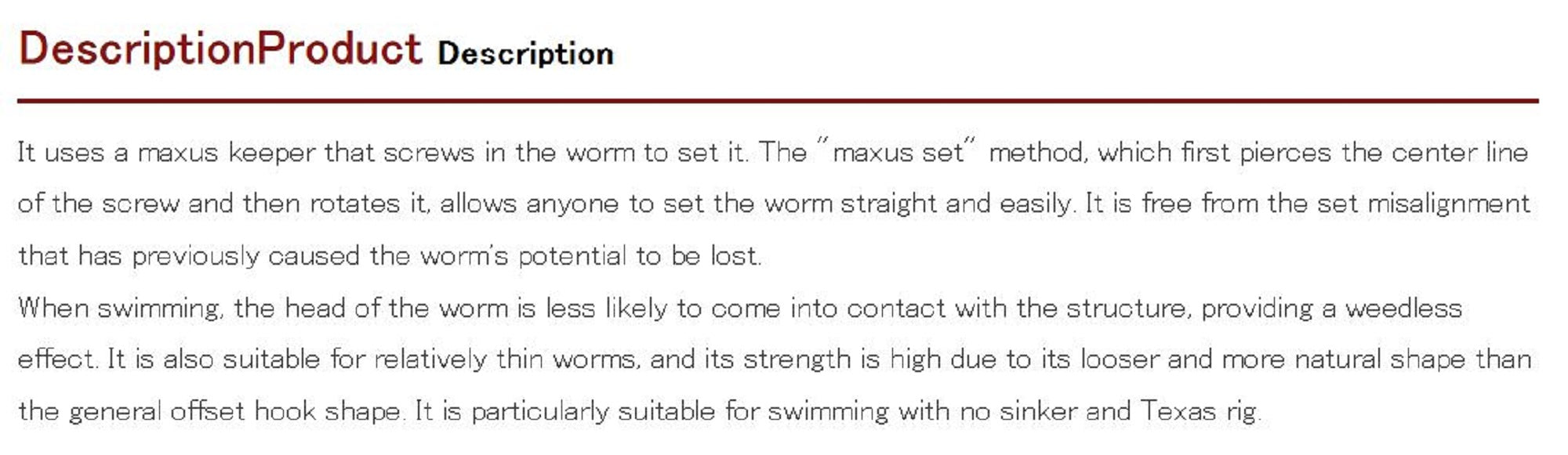 Decoy Worm 30 Makisasu Worm Hooks Size 3 (8939)