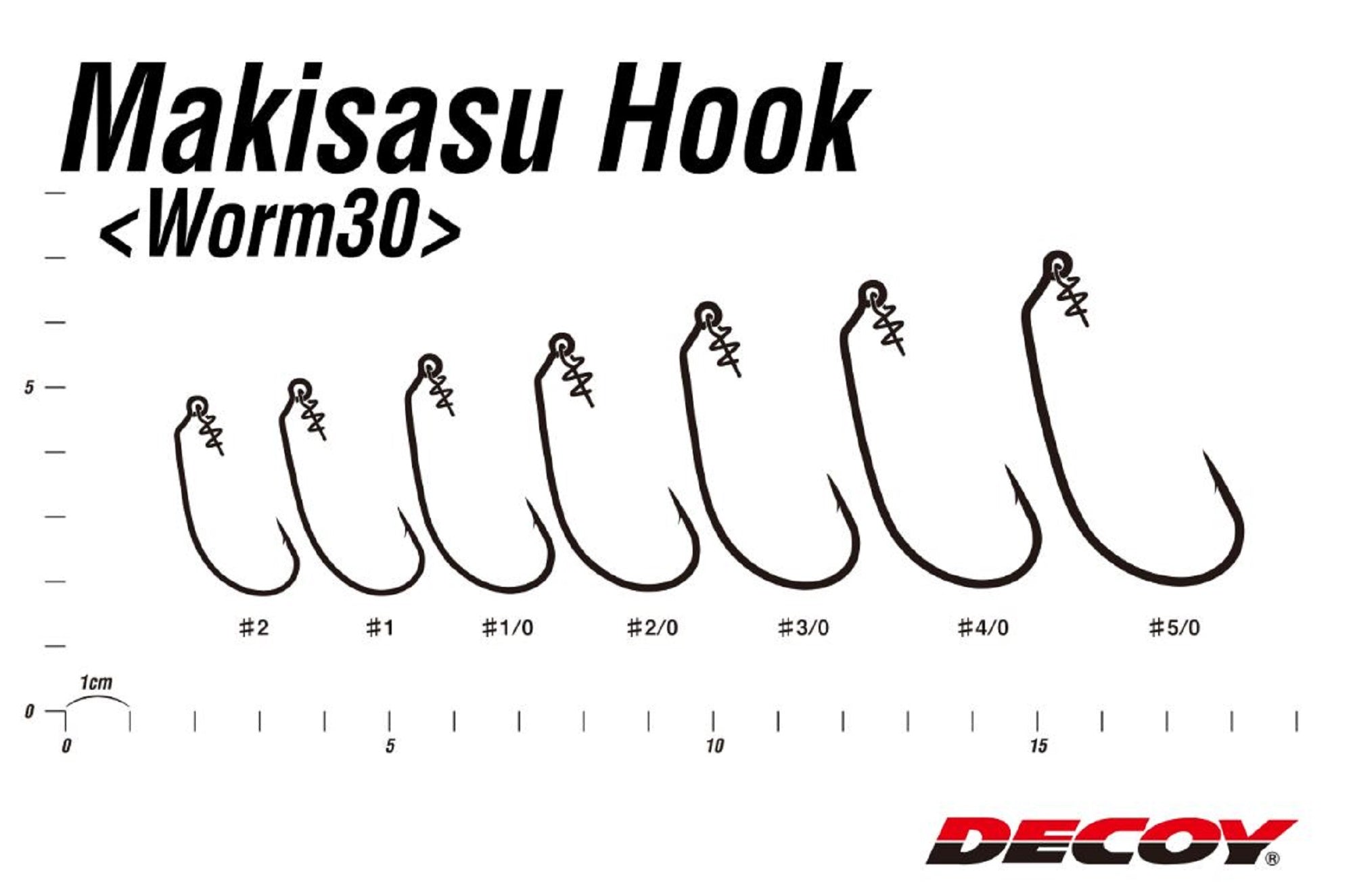 Decoy Worm 30 Makisasu Worm Hooks Size 6 (8953)