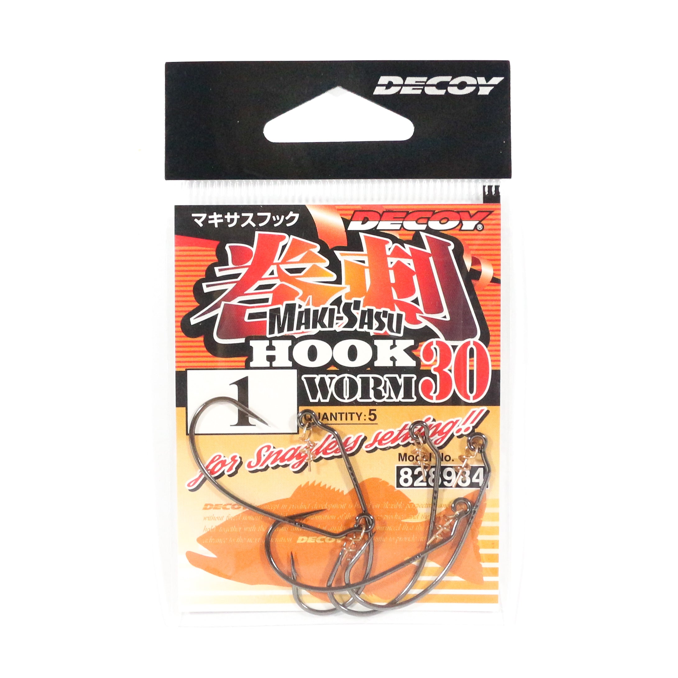 Decoy Worm 30 Makisasu Worm Hooks Size 1 (8984)