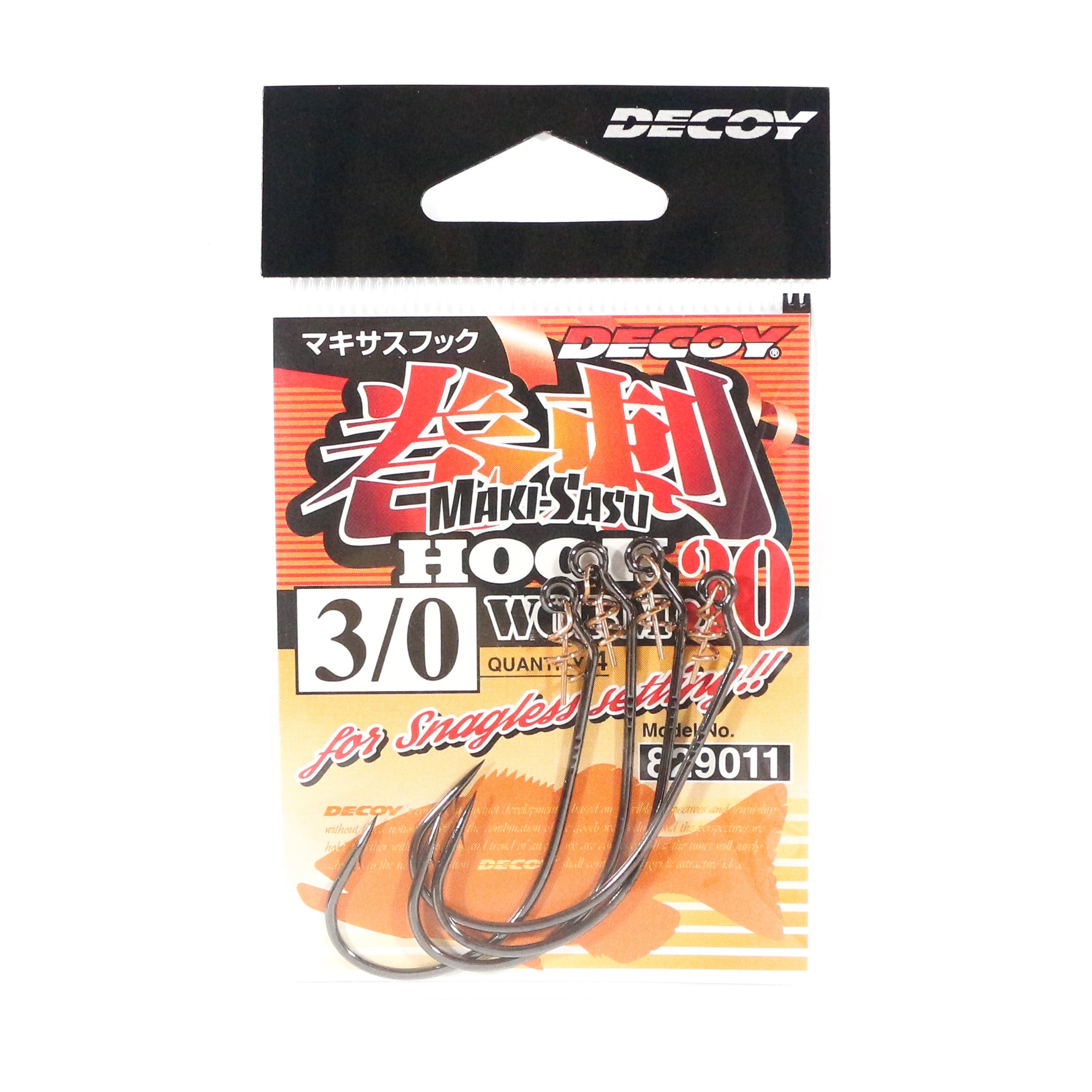 Decoy Worm 30 Makisasu Worm Hooks Size 3/0 (9011)