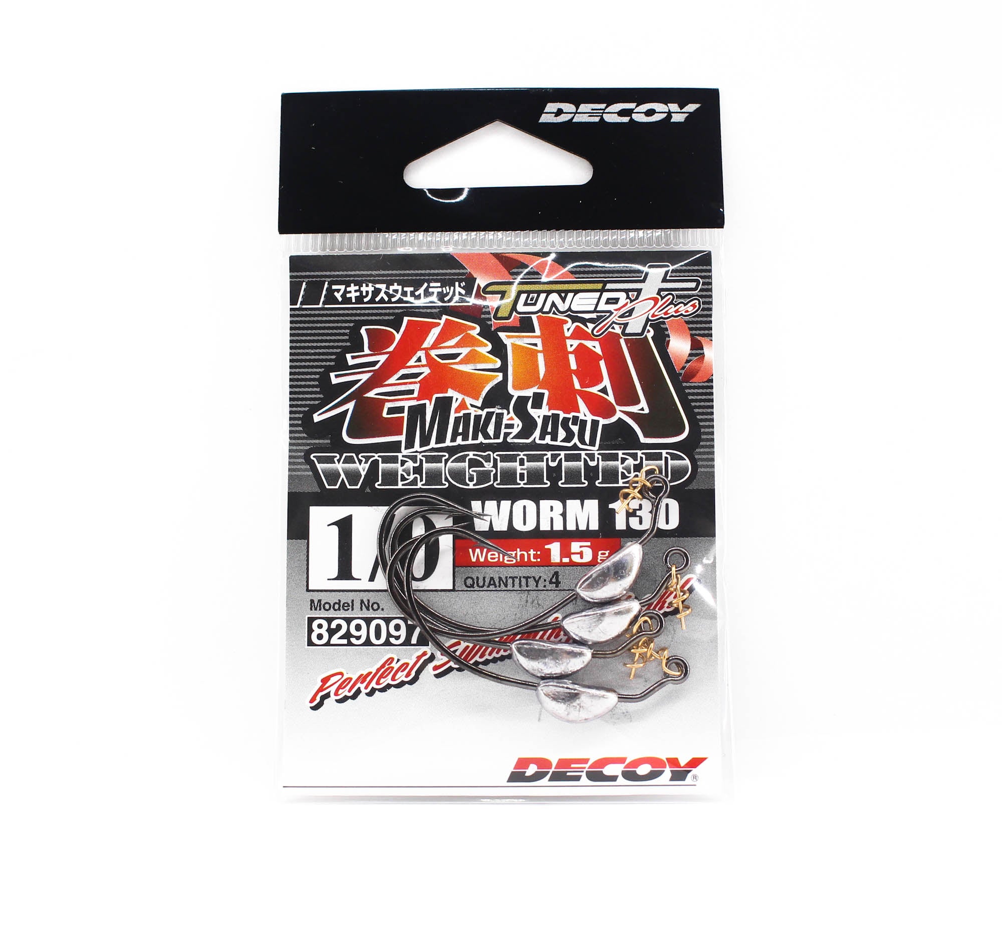 Decoy Worm 130 Maki Sasu Weighted Hook 1.5 grams Size 1/0 (9097)