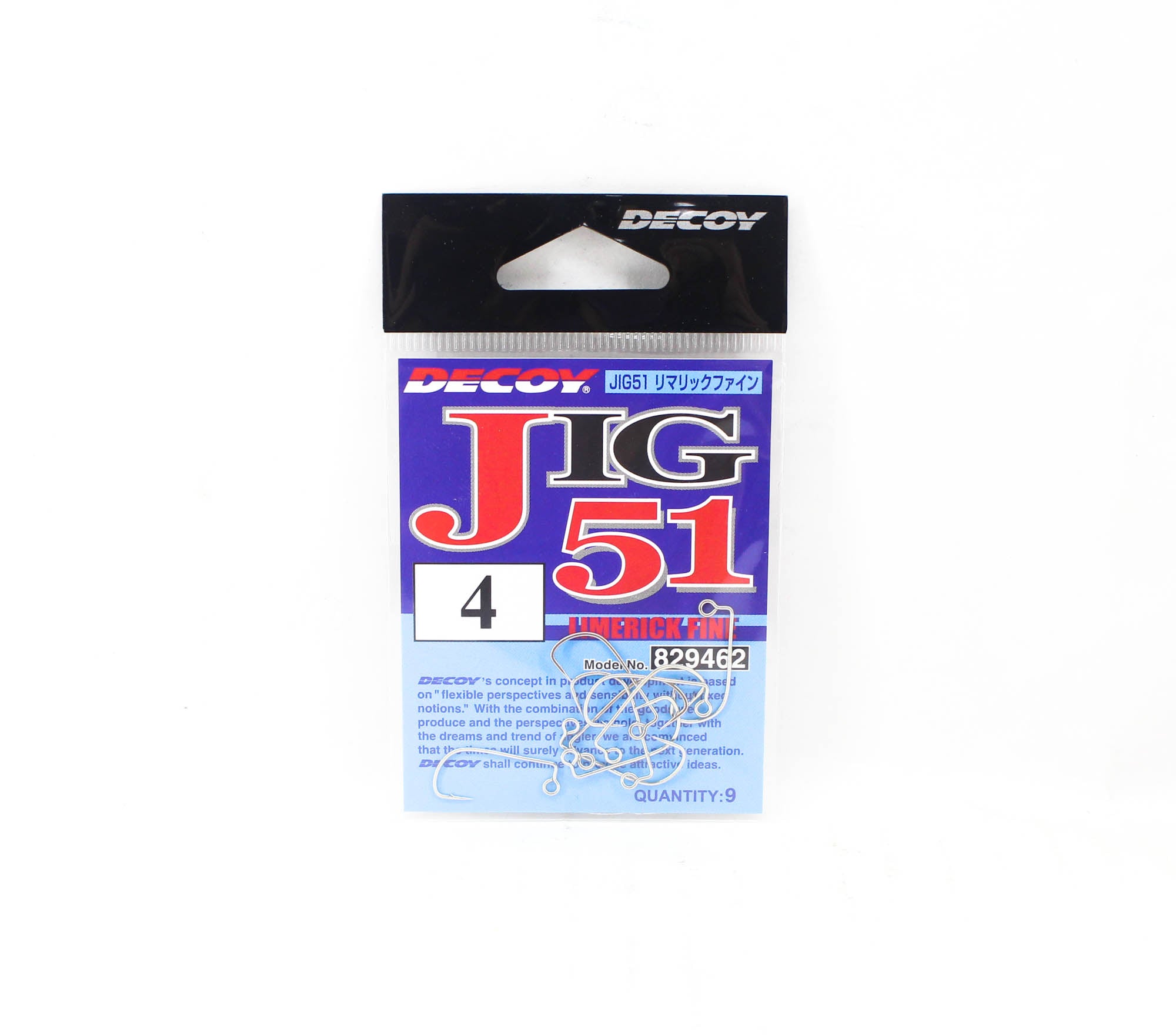Decoy Jig-51 Limerick Fine Jig Hook Size 4 (9462)