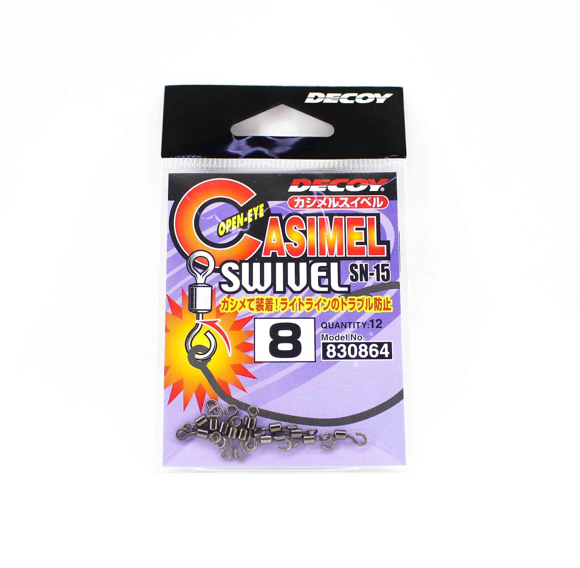 Decoy SN-15 Asimel Swivel Open Eye Size 8 (0864)