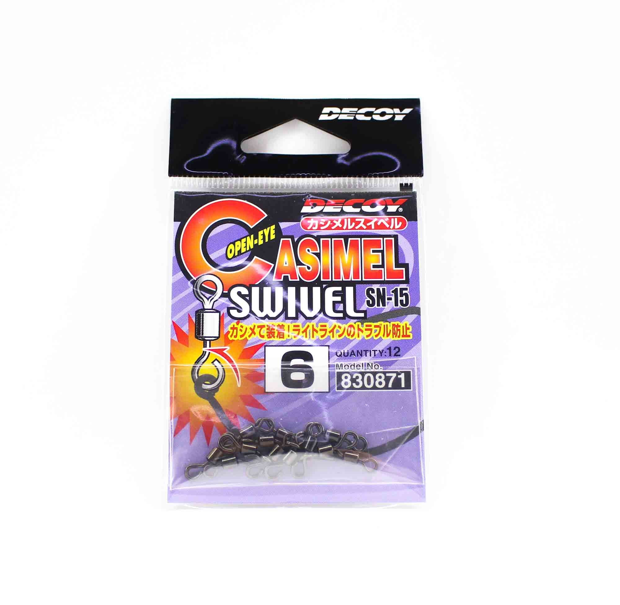 Decoy SN-15 Asimel Swivel Open Eye Size 6 (0871)