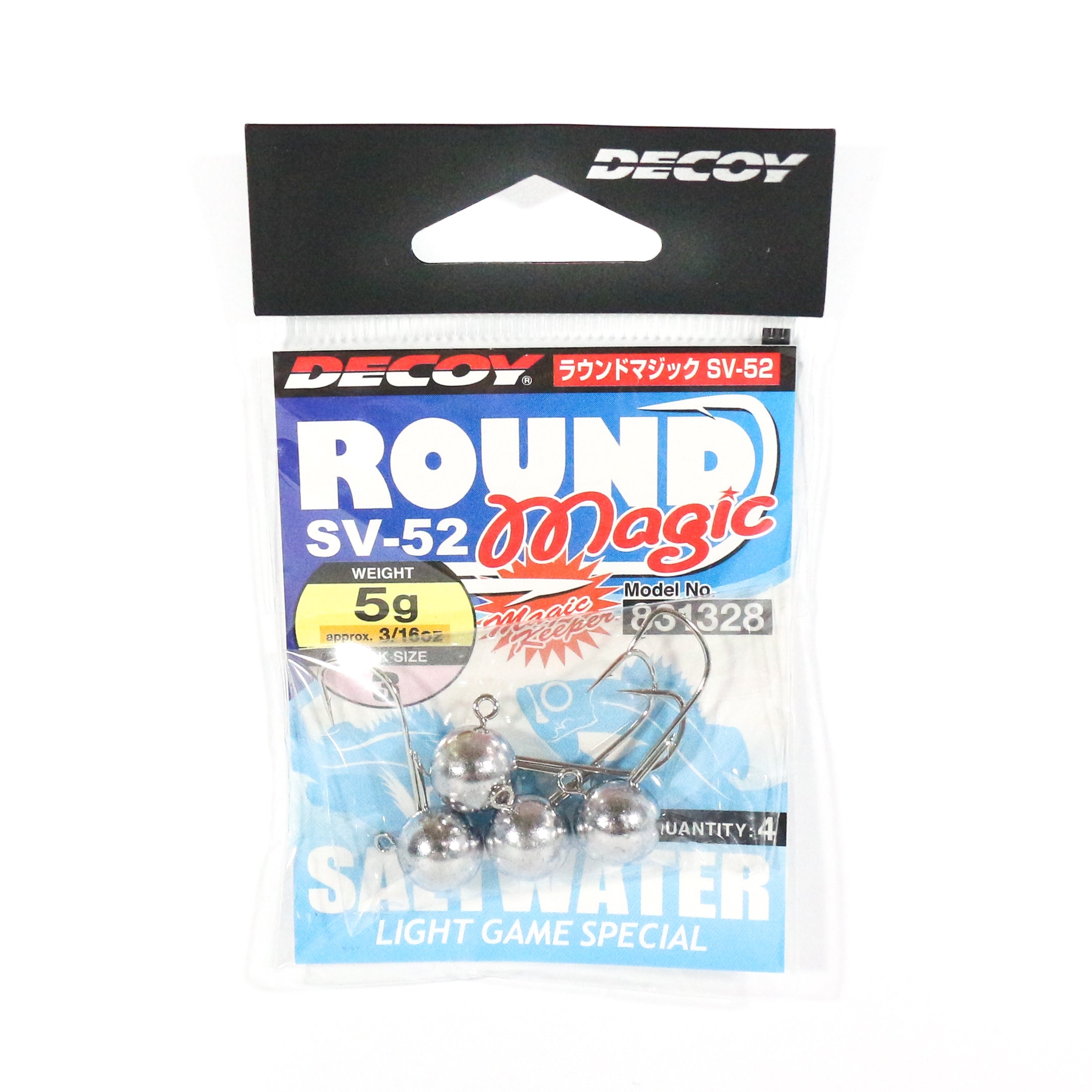 Decoy SV-52 Jig Head Round Magic Size 3 , 3/16 oz (1328)