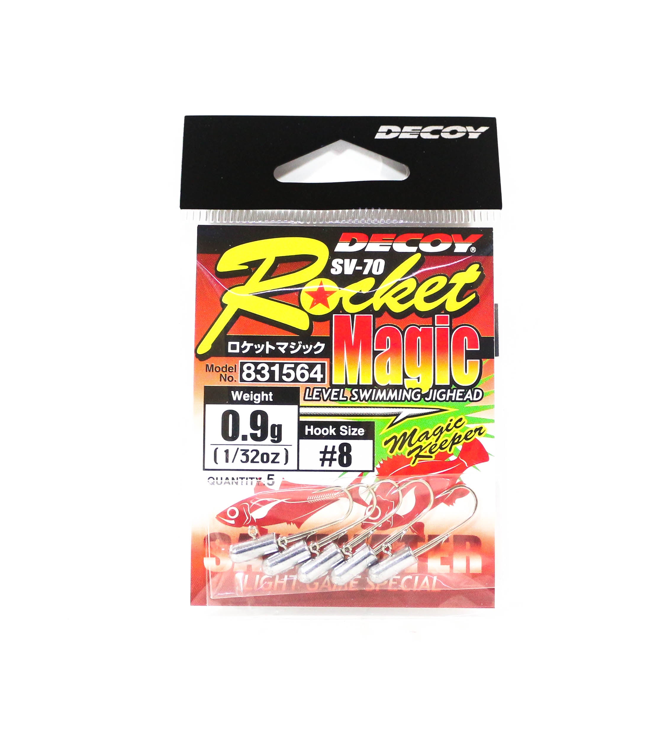 Decoy SV-70 Jig Head Rocket Magic Size 8 , 0.9 grams (1564)