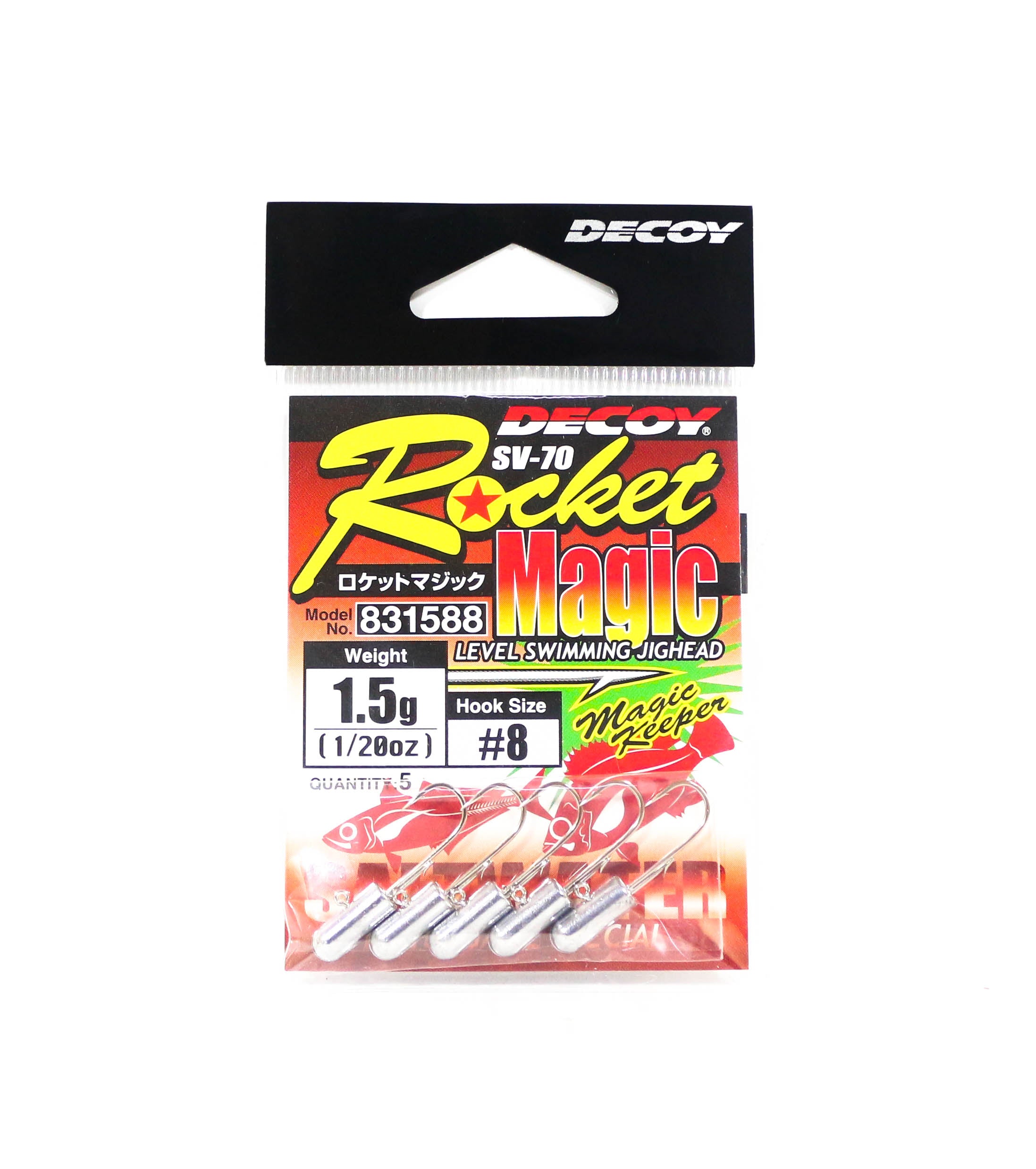 Decoy SV-70 Jig Head Rocket Magic Size 8 , 1.5 grams (1588)
