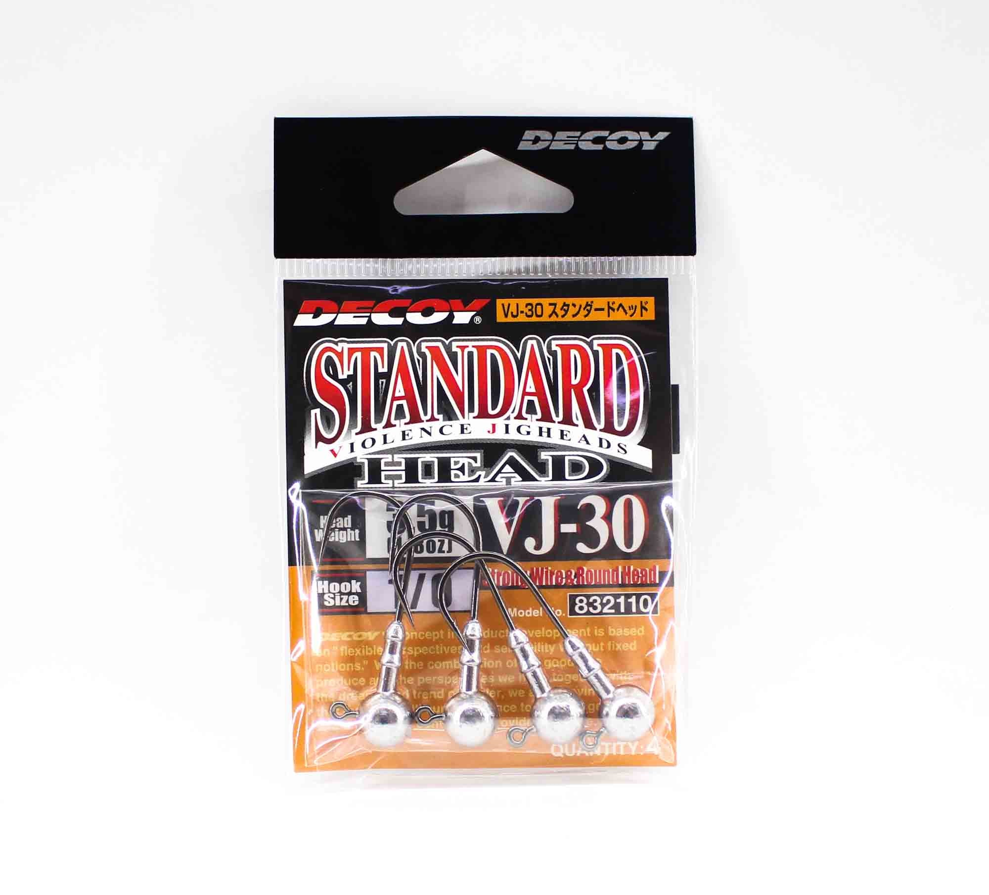 Decoy VJ-30 Jig Head Violence Standard Hook Size 1/0 , 1/8 oz (2110)