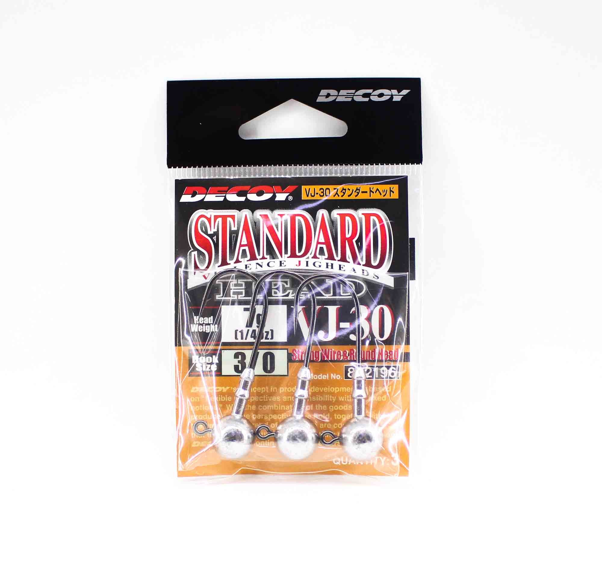 Decoy VJ-30 Jig Head Violence Standard Hook Size 3/0 , 1/4 oz (2196)