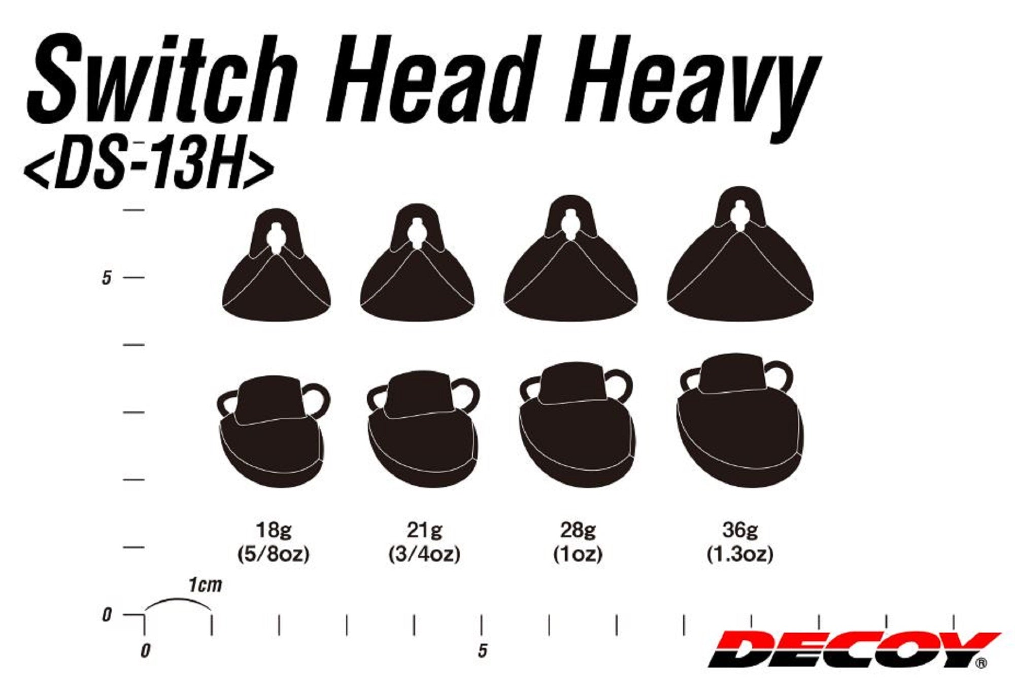 Decoy DS-13H Sinker Switch Head Heavy 18 grams (3285)