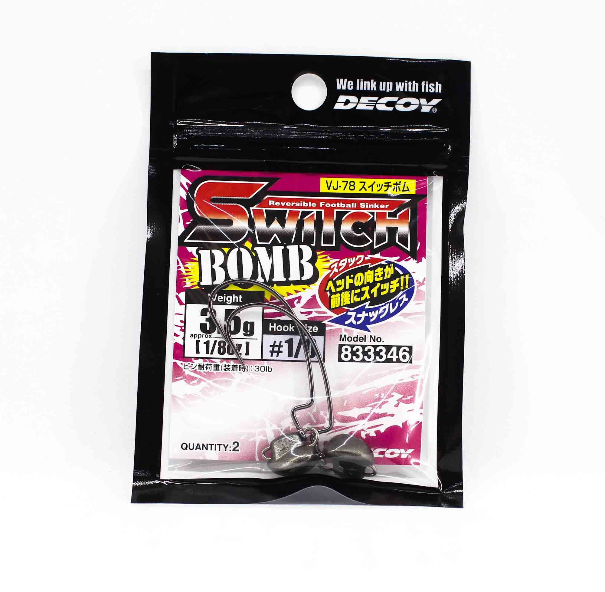 Decoy VJ-78 Jig Head Switch Bomb Size 1/0 , 3.5 grams (3346)