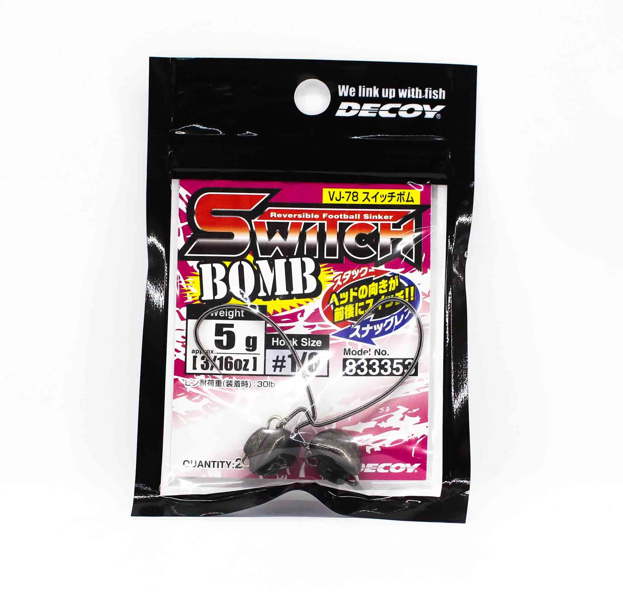 Decoy VJ-78 Jig Head Switch Bomb Size 1/0 , 5 grams (3353)