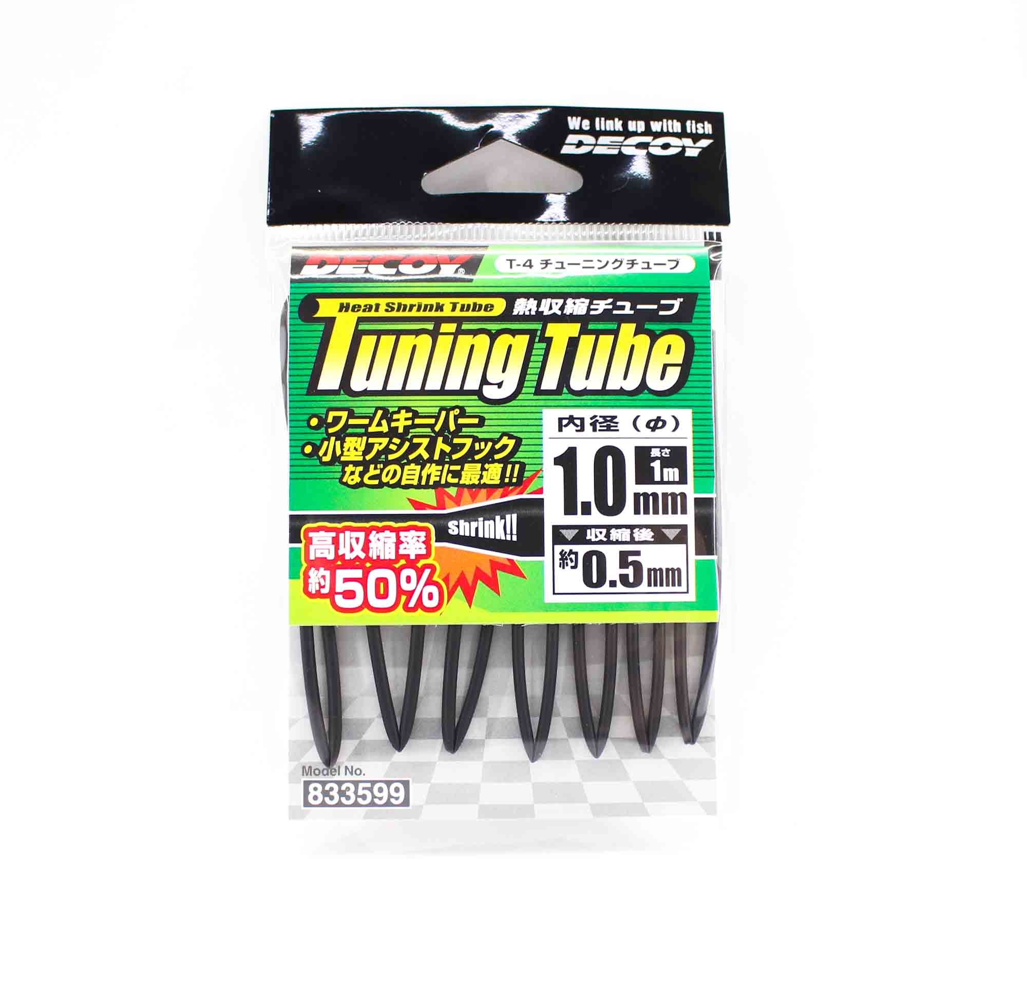 Decoy T-4 Heat Shrink Tube Black Size 1.0 mm (3599)