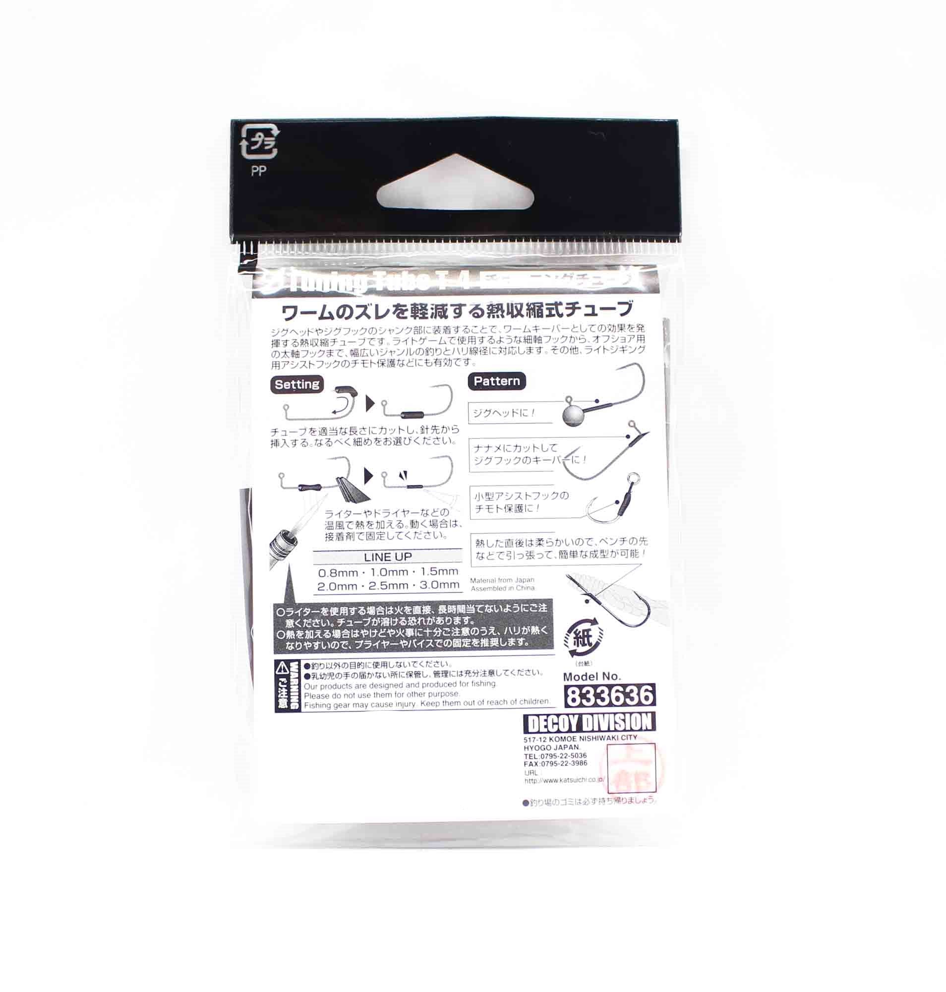 Decoy T-4 Heat Shrink Tube Black Size 2.5 mm (3629)