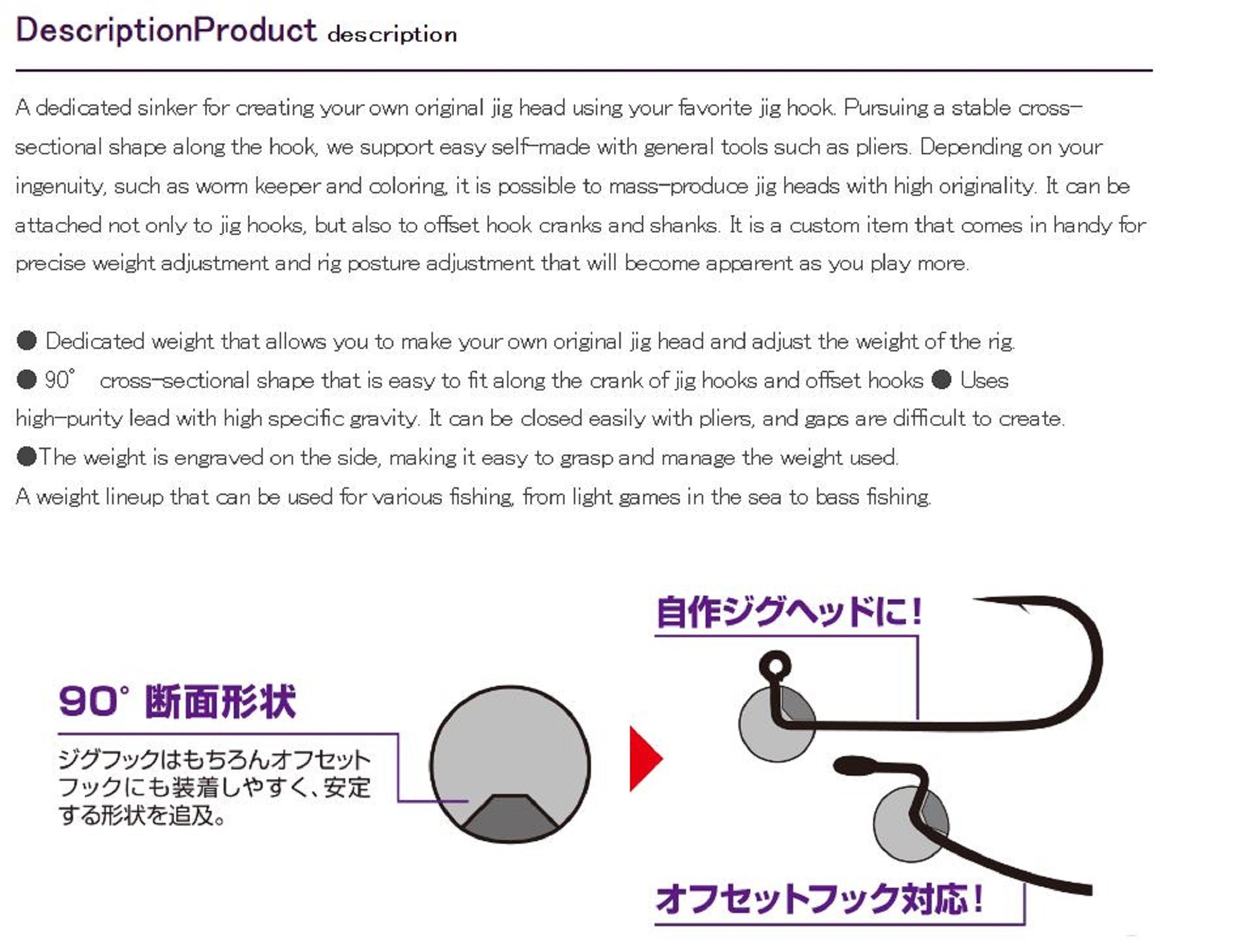 Decoy DS-14 Sinker Jig Head Type 1.2 grams (4237)