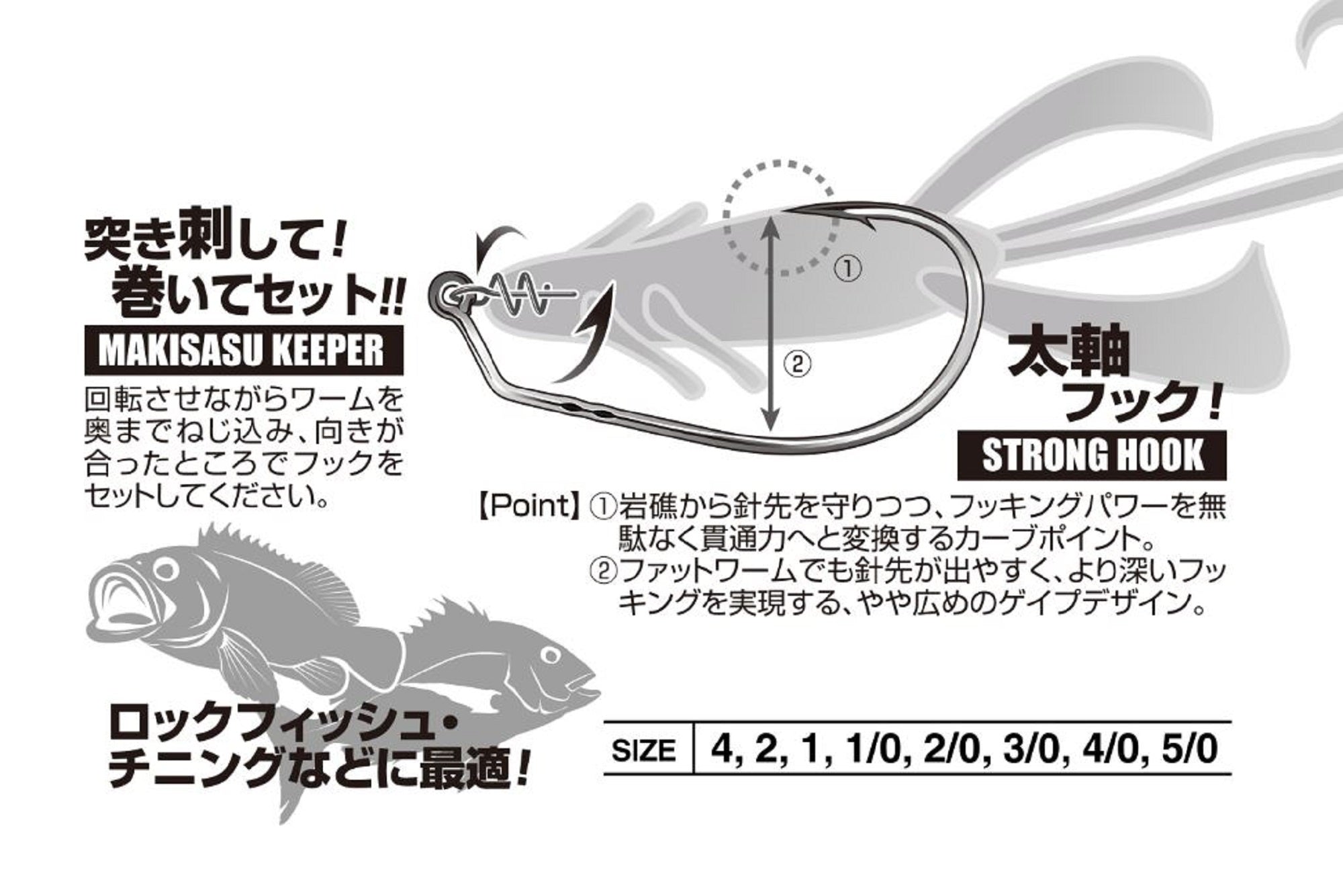Decoy Worm 31 Maki Sasu Hyper Size 5/0, 3 per pack (4572)