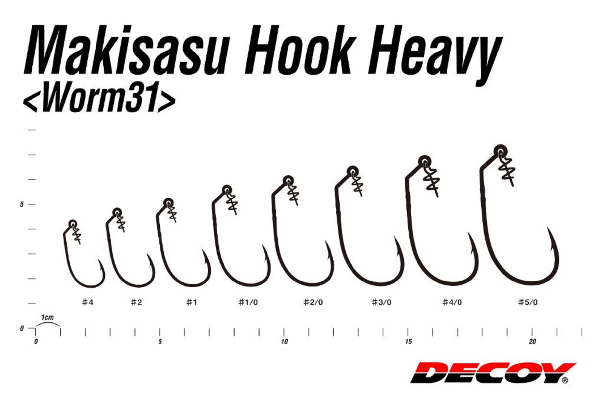 Decoy Worm 31 Maki Sasu Hyper Size 5/0, 3 per pack (4572)