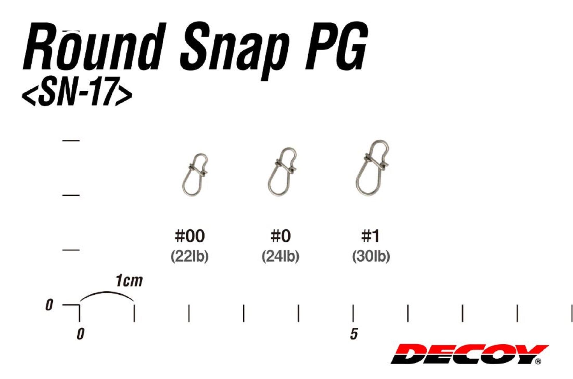 Decoy SN-17 Round Snap PG Power Grip Size 1 (5203)