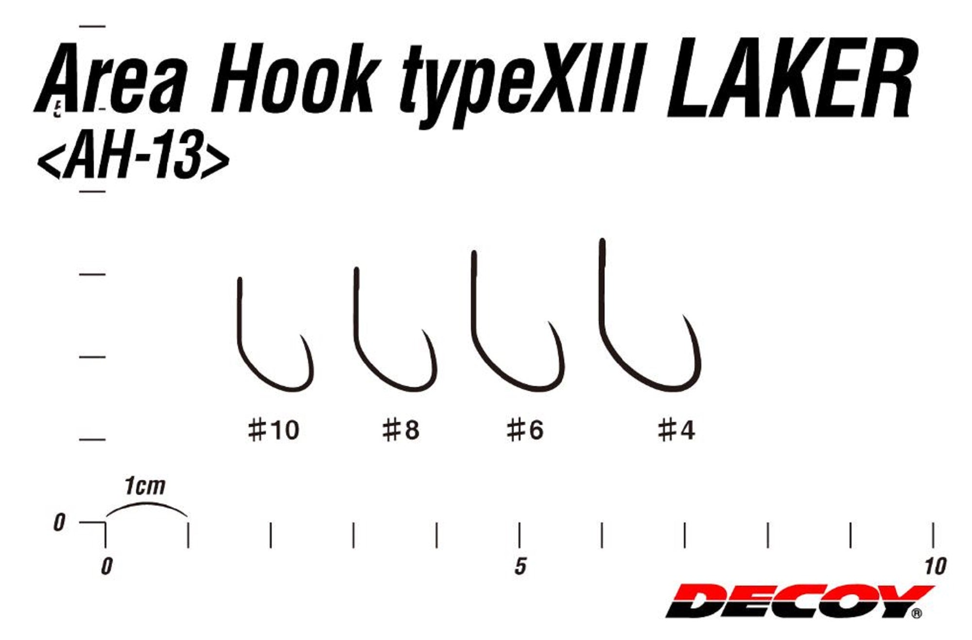 Decoy AH-13 Area Type XIII Laker Plugging Single Lure Hooks Size 4 (5371)