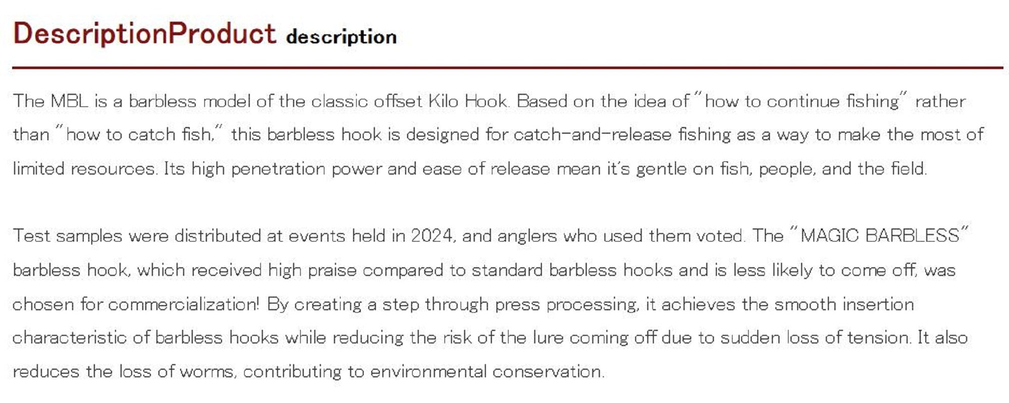 Decoy Worm 17KG Magic Barbless Offset Worm Hooks Size 3/0 (6163)