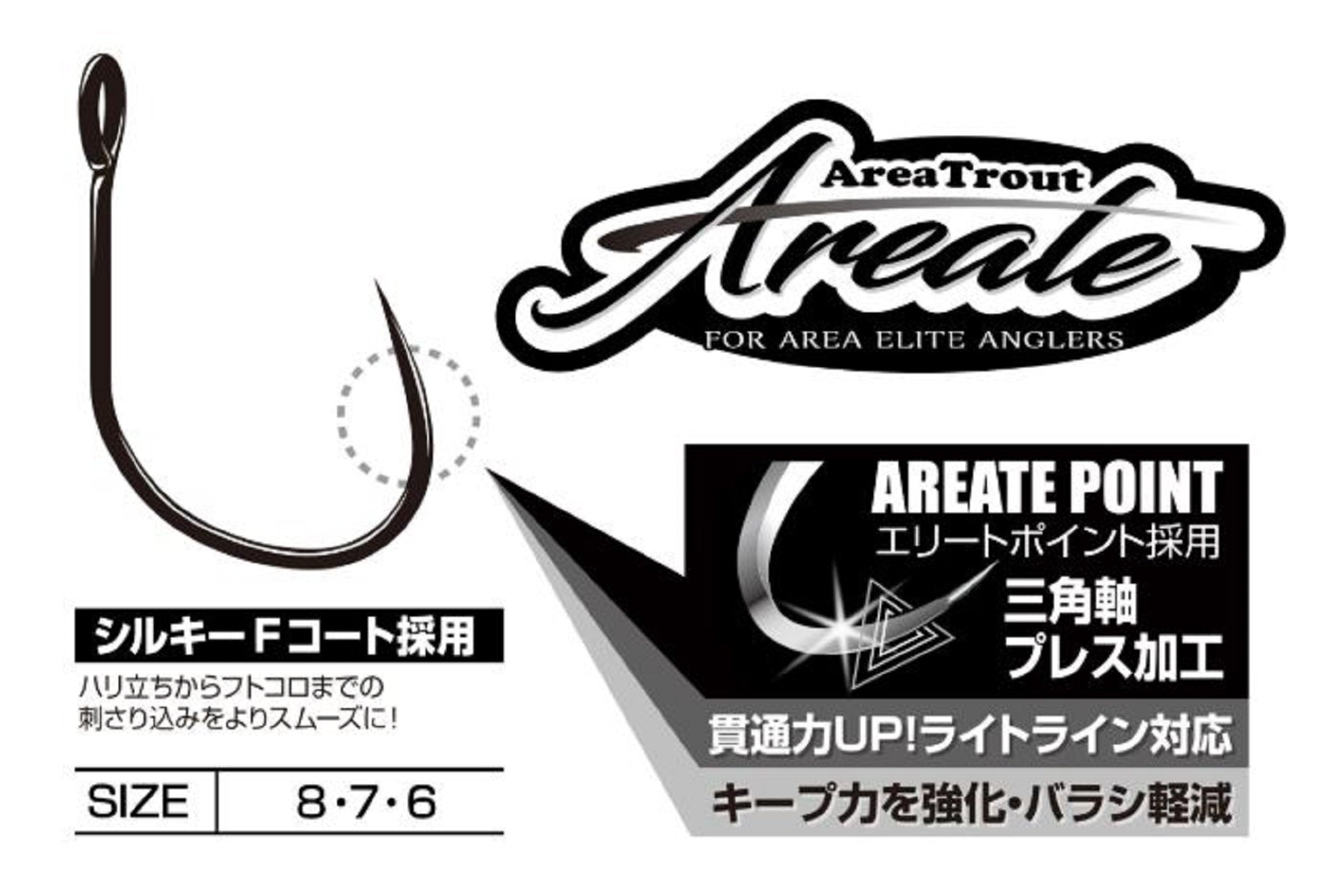 Decoy AT-31 Areate Elite Hook Standard Wire Size 8 (6316)