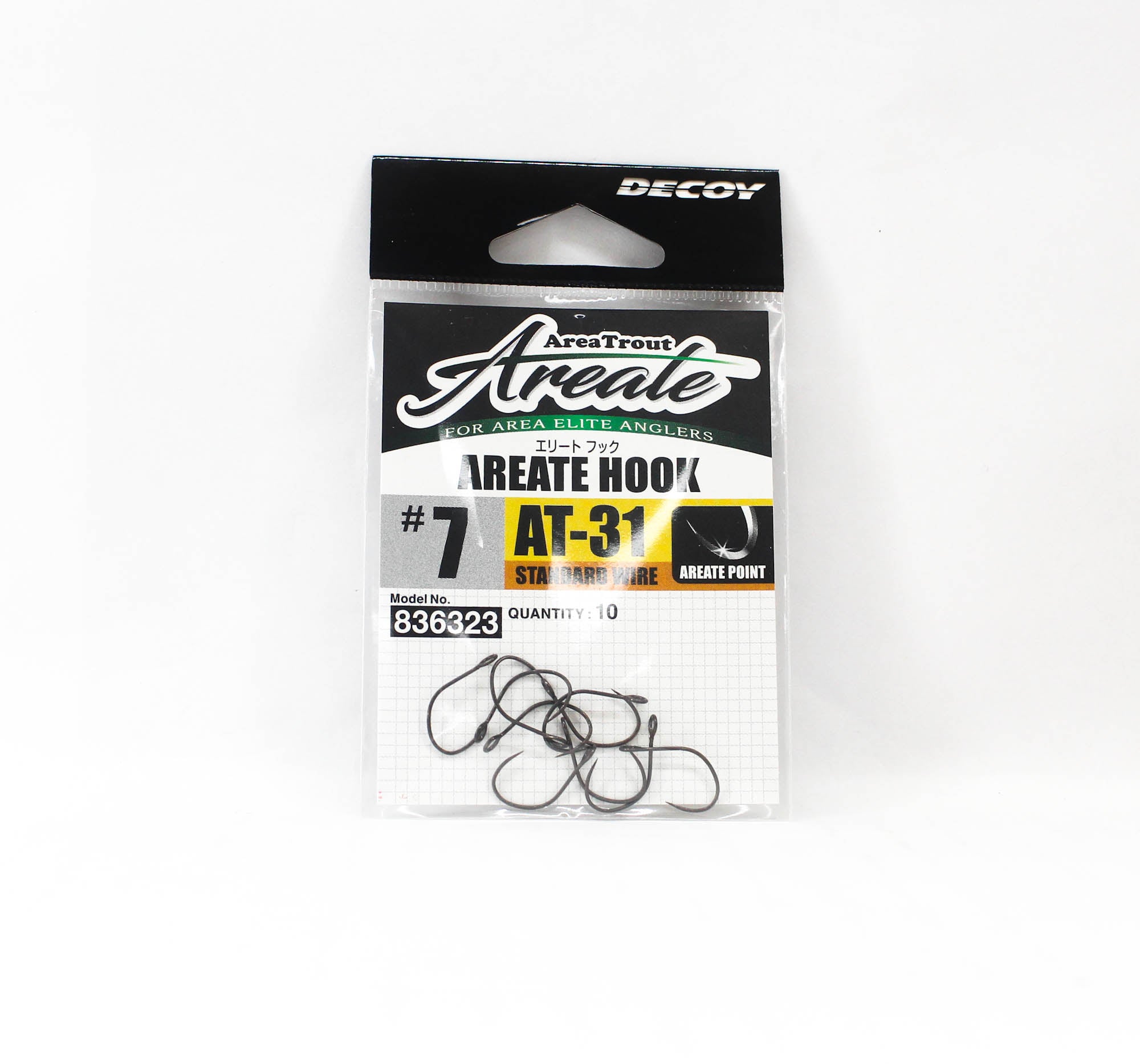 Decoy AT-31 Areate Elite Hook Standard Wire Size 7 (6323)