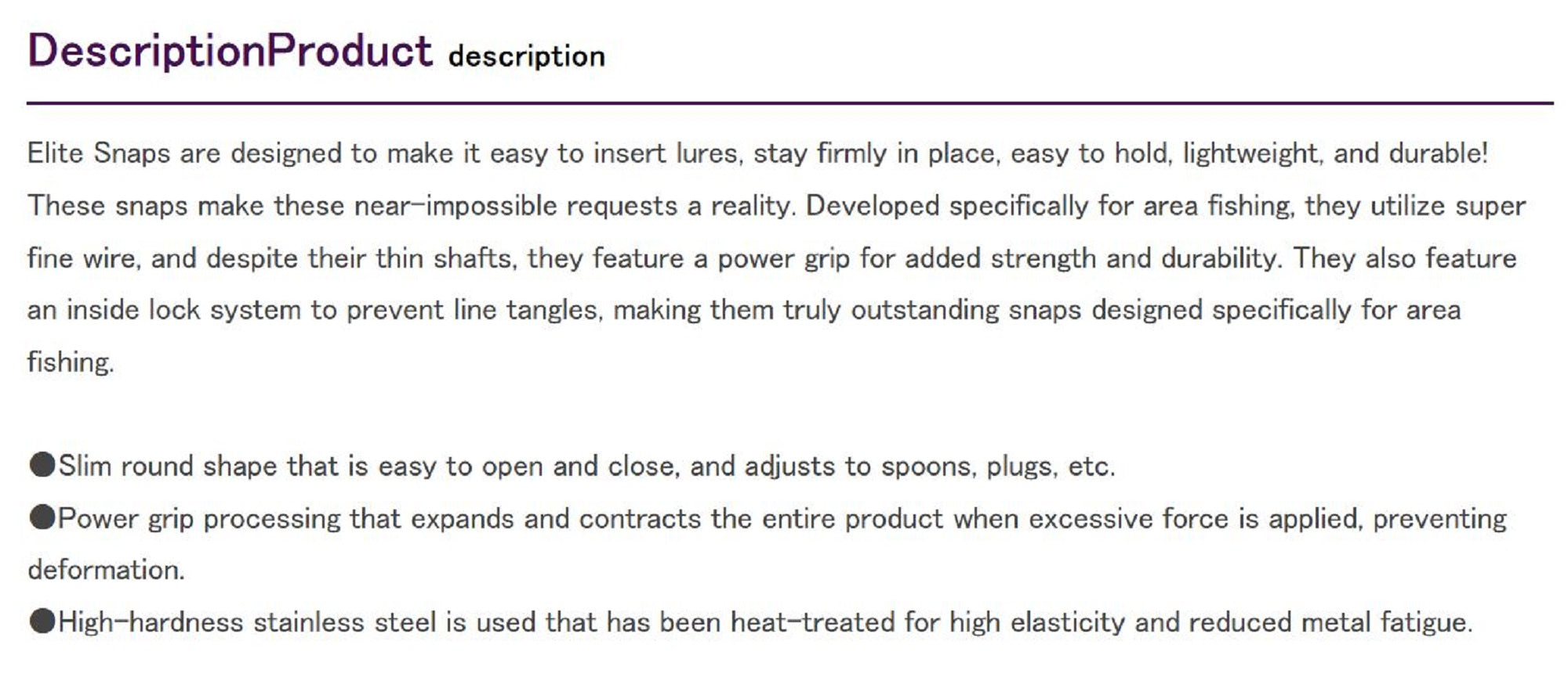 Decoy SN-20 Areate Elite Snap Size 0 (6453)