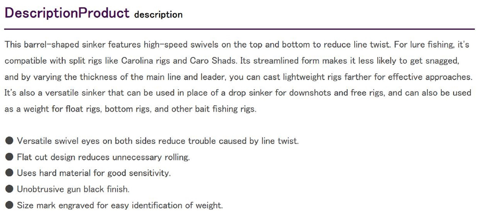 Decoy DS-18 Sinker Type Barrel Size 11 grams (6798)