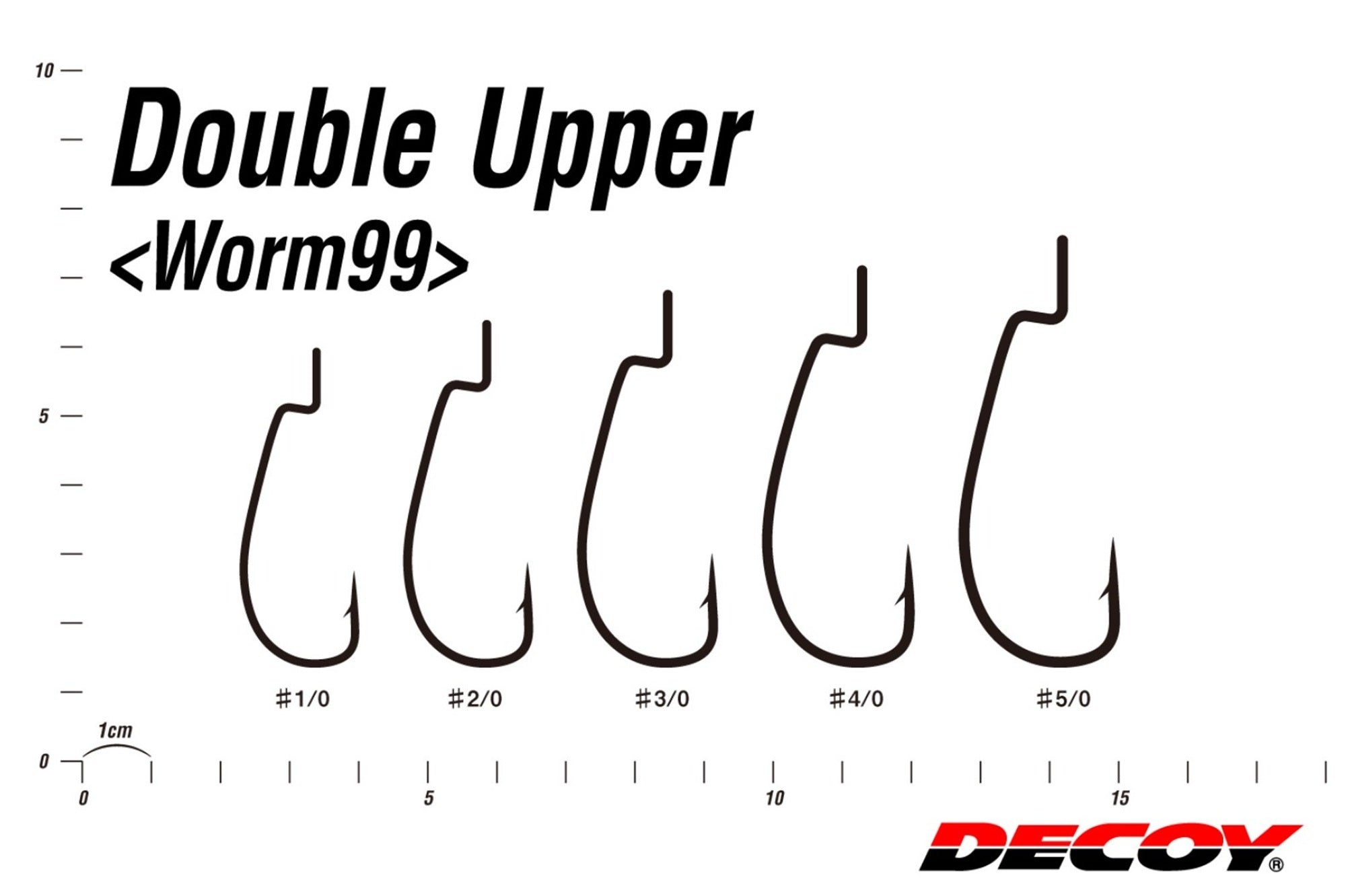 Decoy Worm 99 Double Upper Worm Hook Size 2/0 (7085)