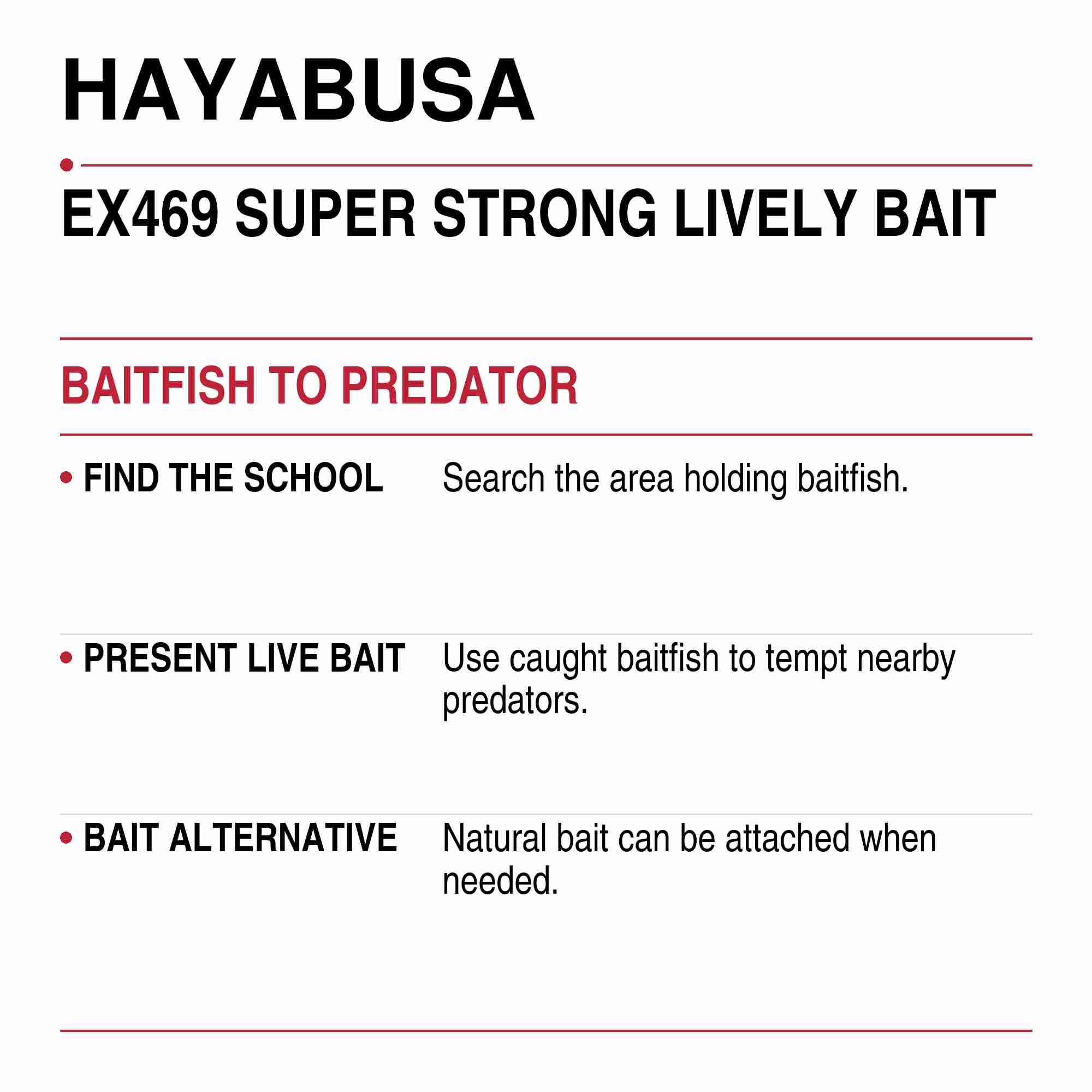 Hayabusa EX469 Sabiki Super Strong Purple Size 13 20lb (6108)