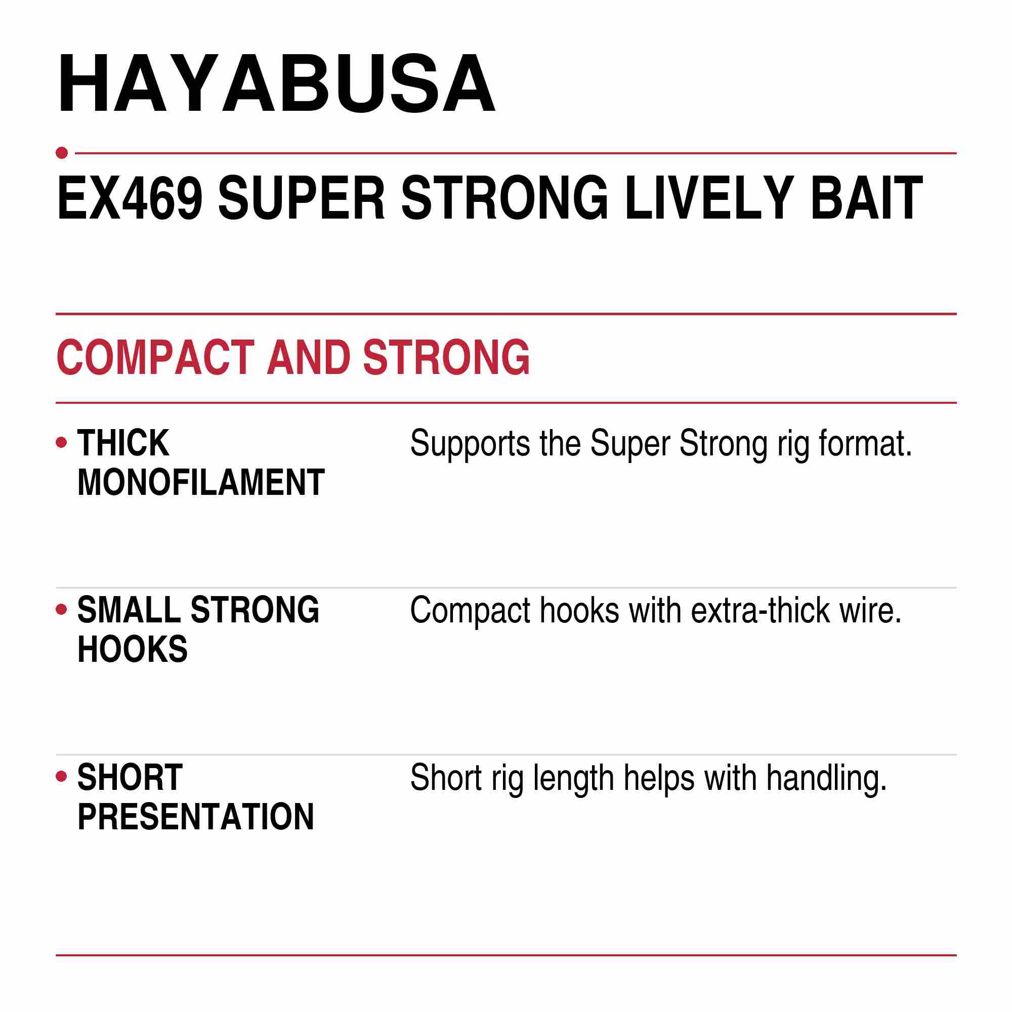 Hayabusa EX469 Sabiki Super Strong Purple Size 13 24lb (6122)