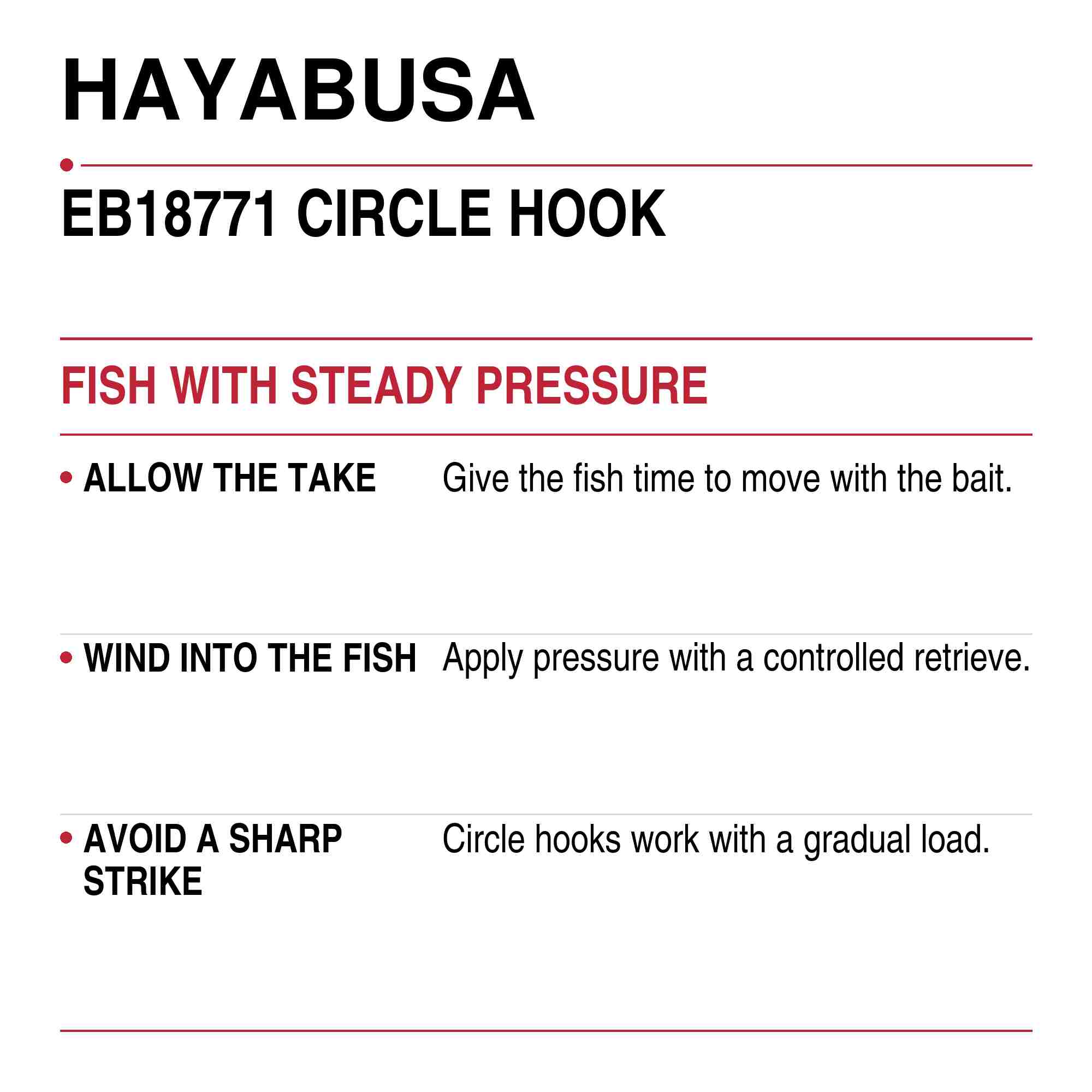 Hayabusa EB18771 Circle Hook Size 3/0 (0498)