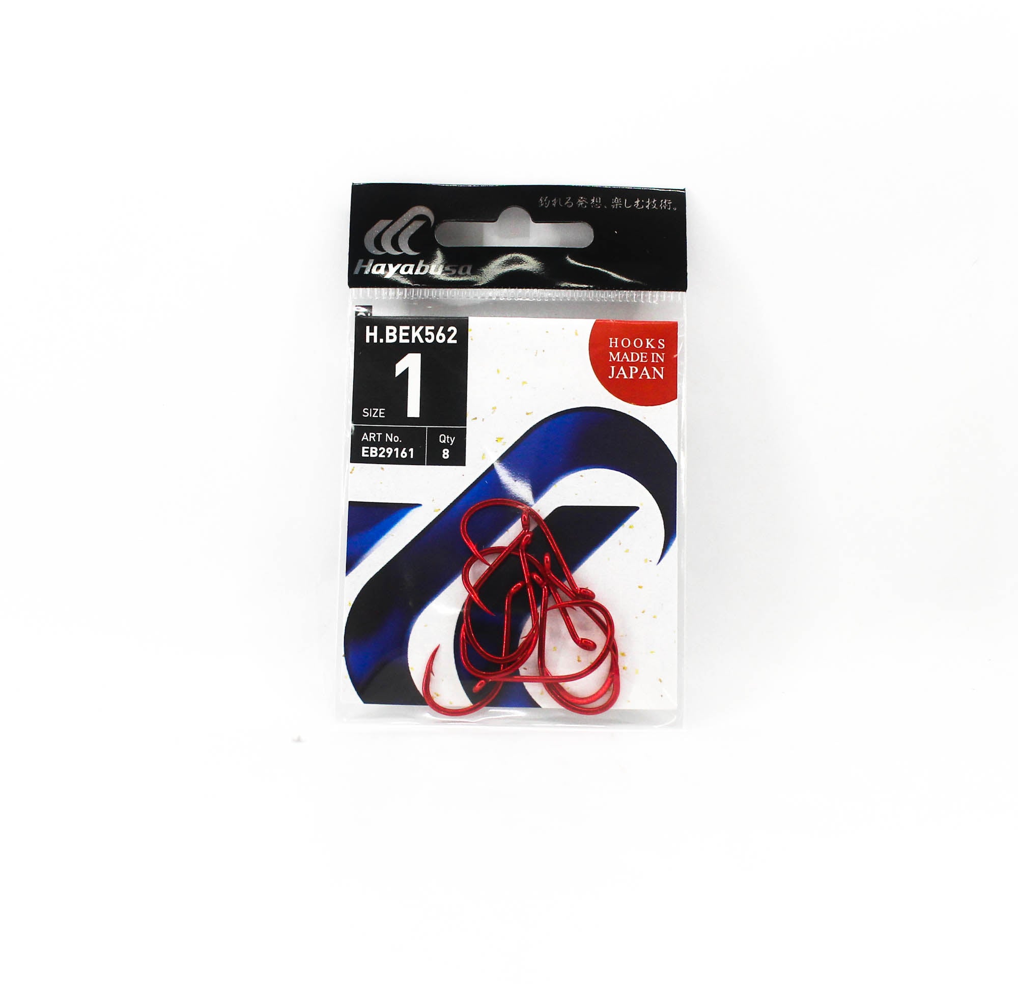 Hayabusa EB29161 Bait Hook Red Size 1 (1193)