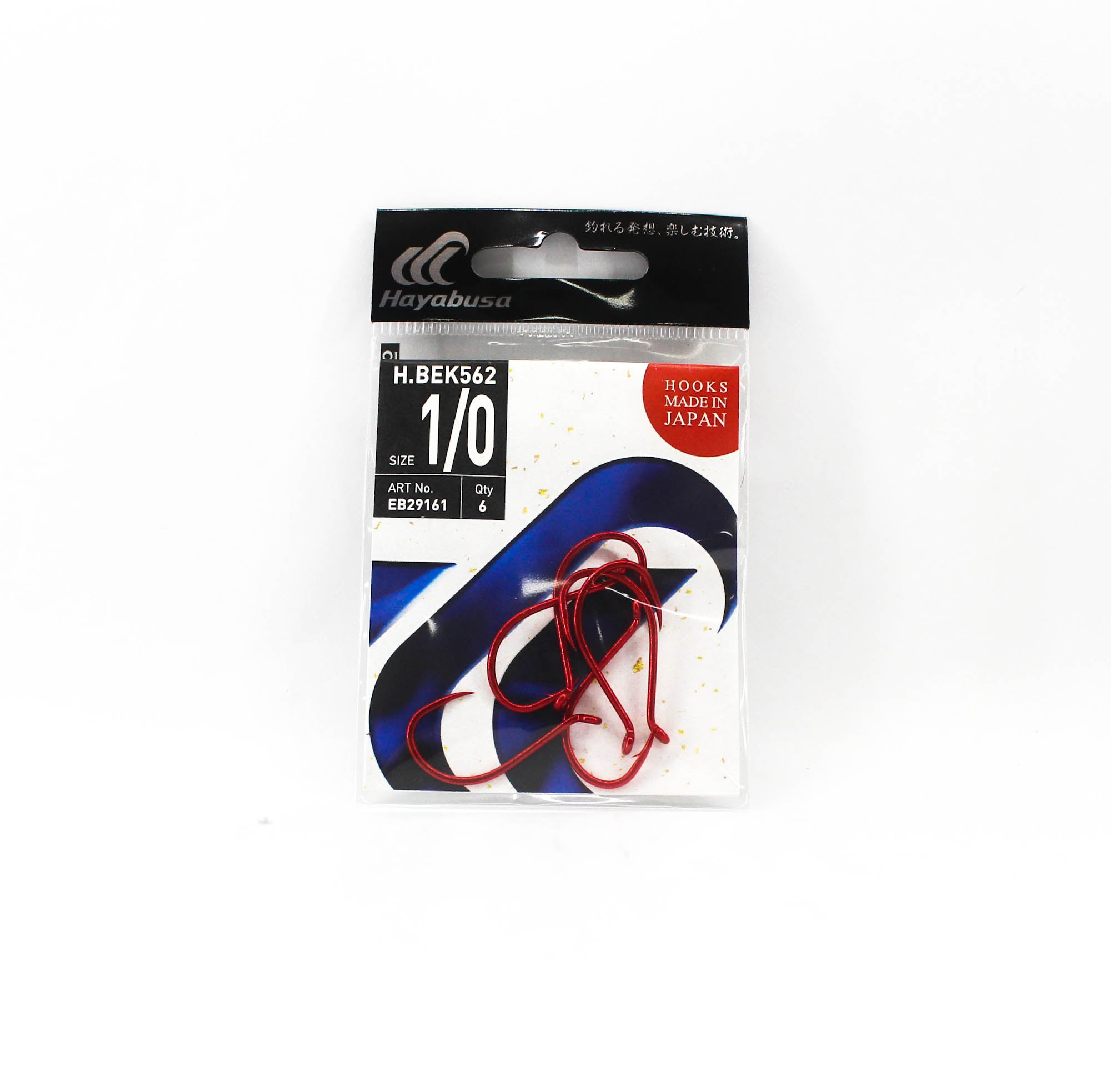 Hayabusa EB29161 Bait Hook Red Size 1/0 (1209)