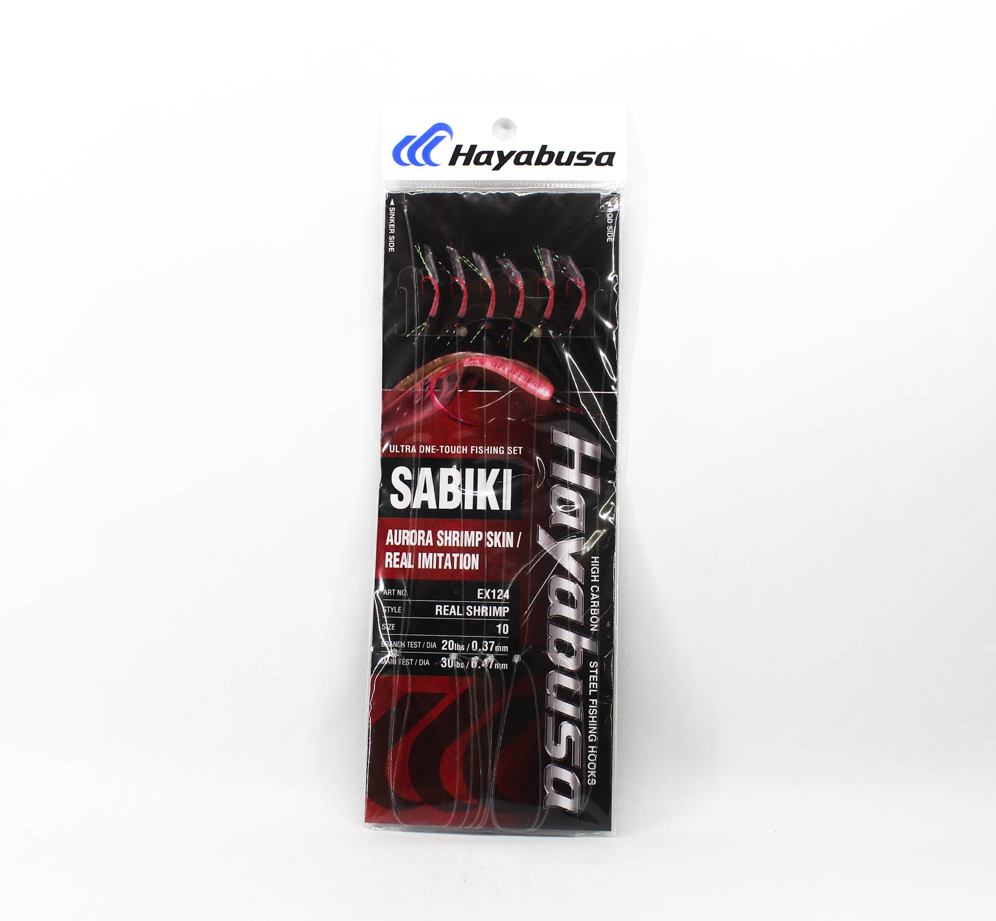 Hayabusa EX124 Sabiki Real Shrimp Size 10 20lb (5400)