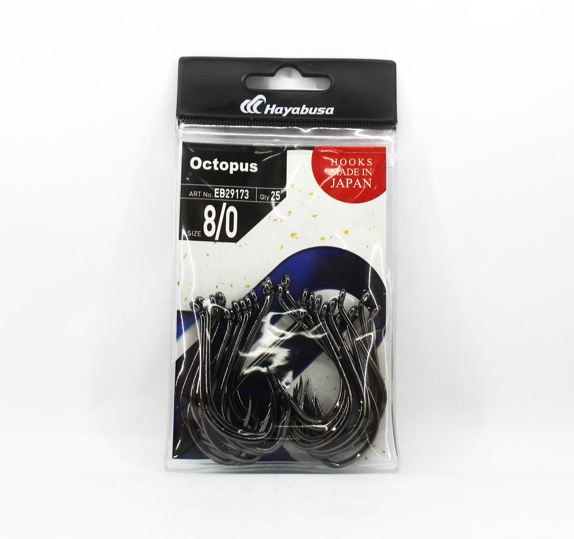 Hayabusa EB29173 Octopus Hook Bulk Pack Size 8/0 (0113)