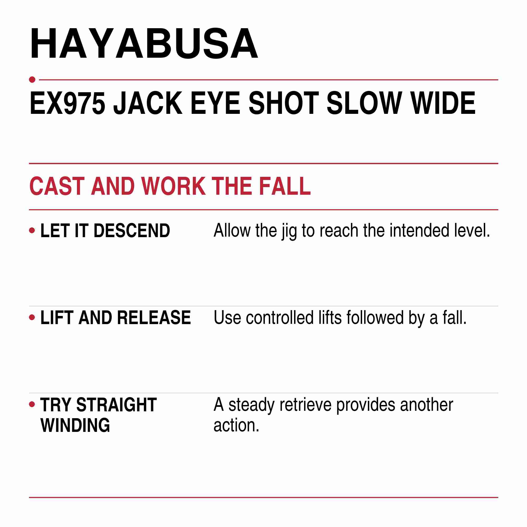 Hayabusa EX975 Metal Jig Jackeye Shot Slow Wide 20 grams 01 (1699)