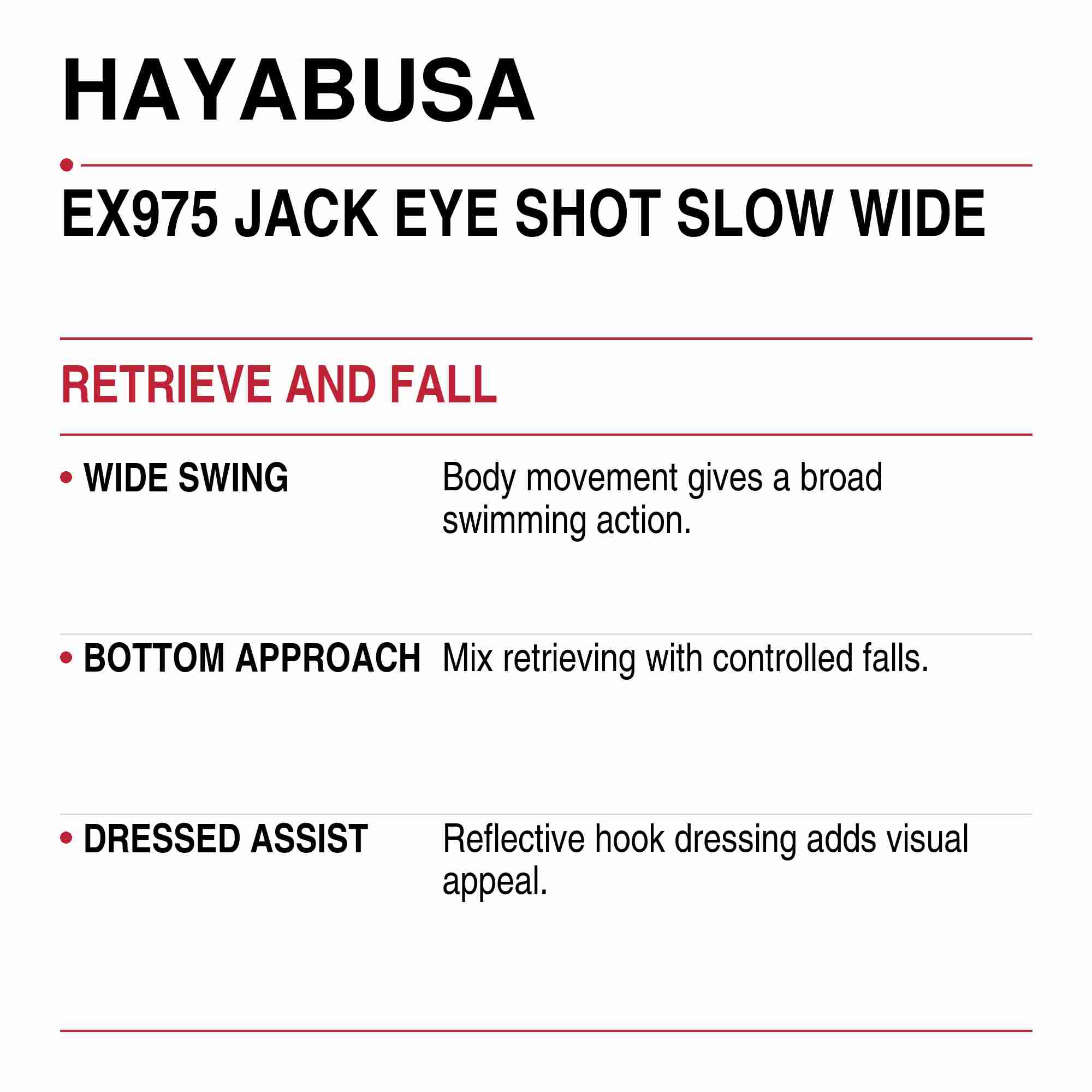 Hayabusa EX975 Metal Jig Jackeye Shot Slow Wide 60 grams 06 (1989)