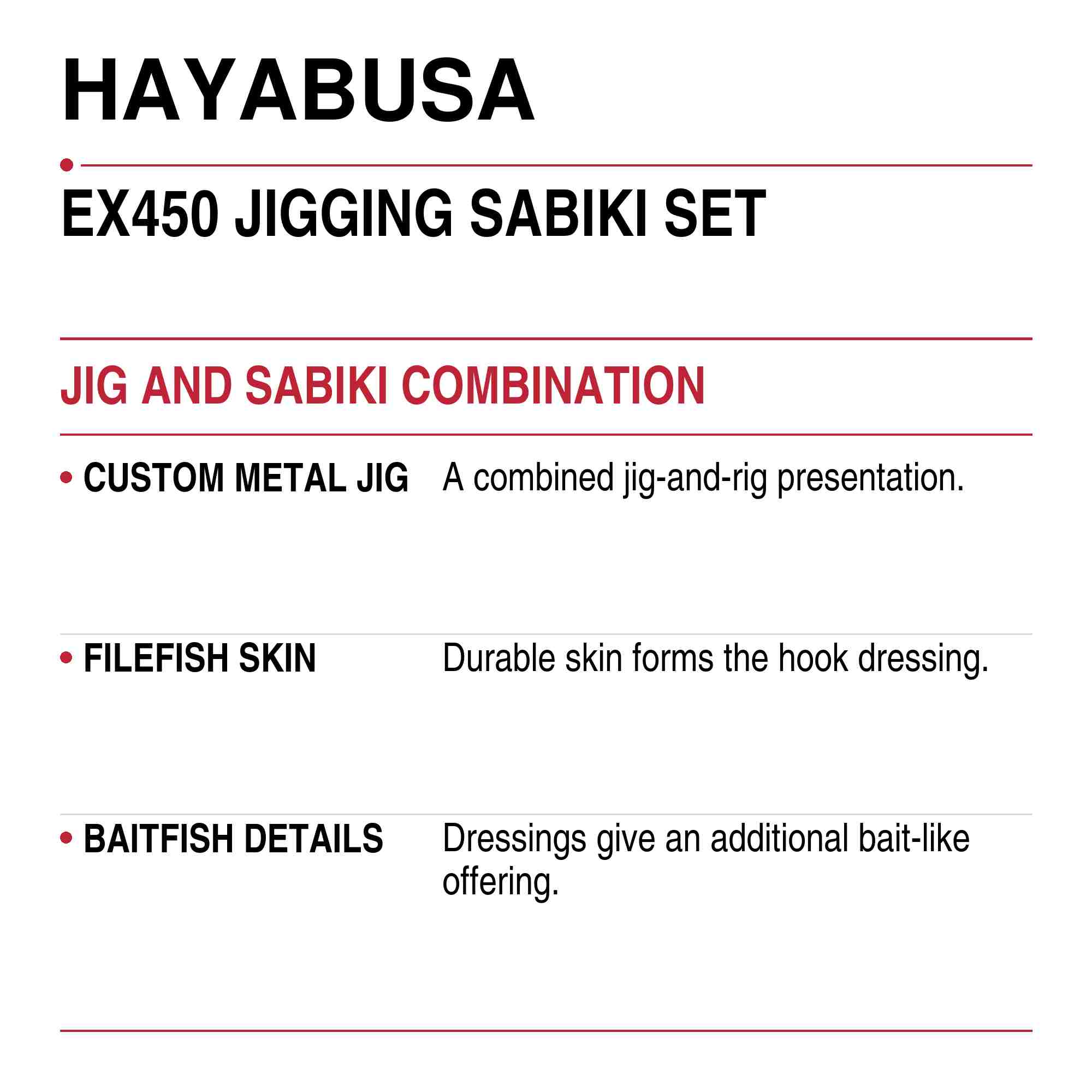Hayabusa EX450 Metal Jig Jigging Sabiki 20 grams 02 (7744)