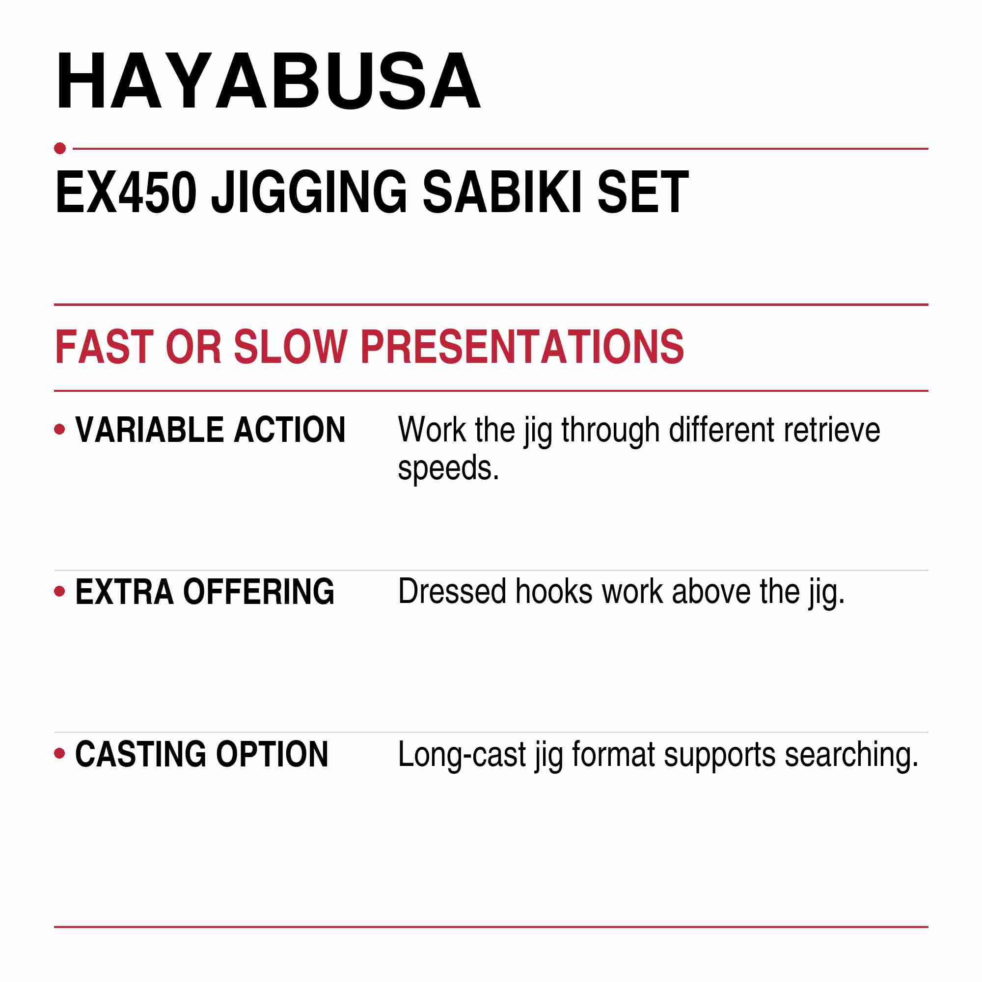 Hayabusa EX450 Metal Jig Jigging Sabiki 20 grams 02 (7744)