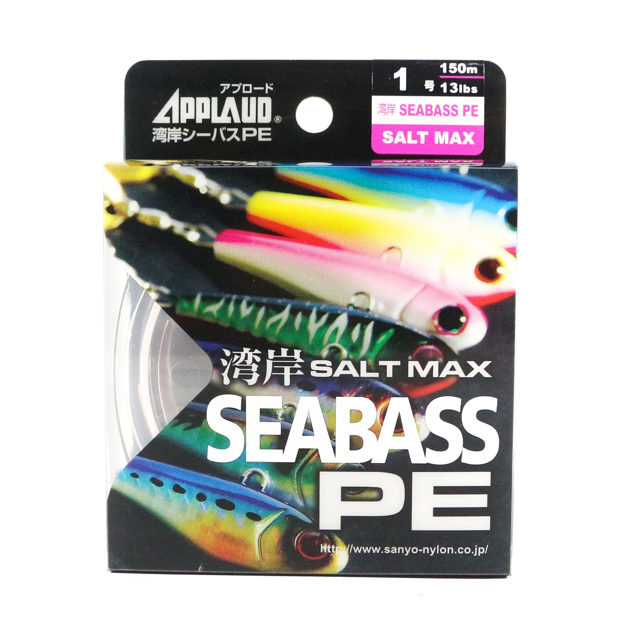 Sale Sanyo Applaud P.E Line Saltmax Seabass 150M White P.E 1.0 13lb (0101)