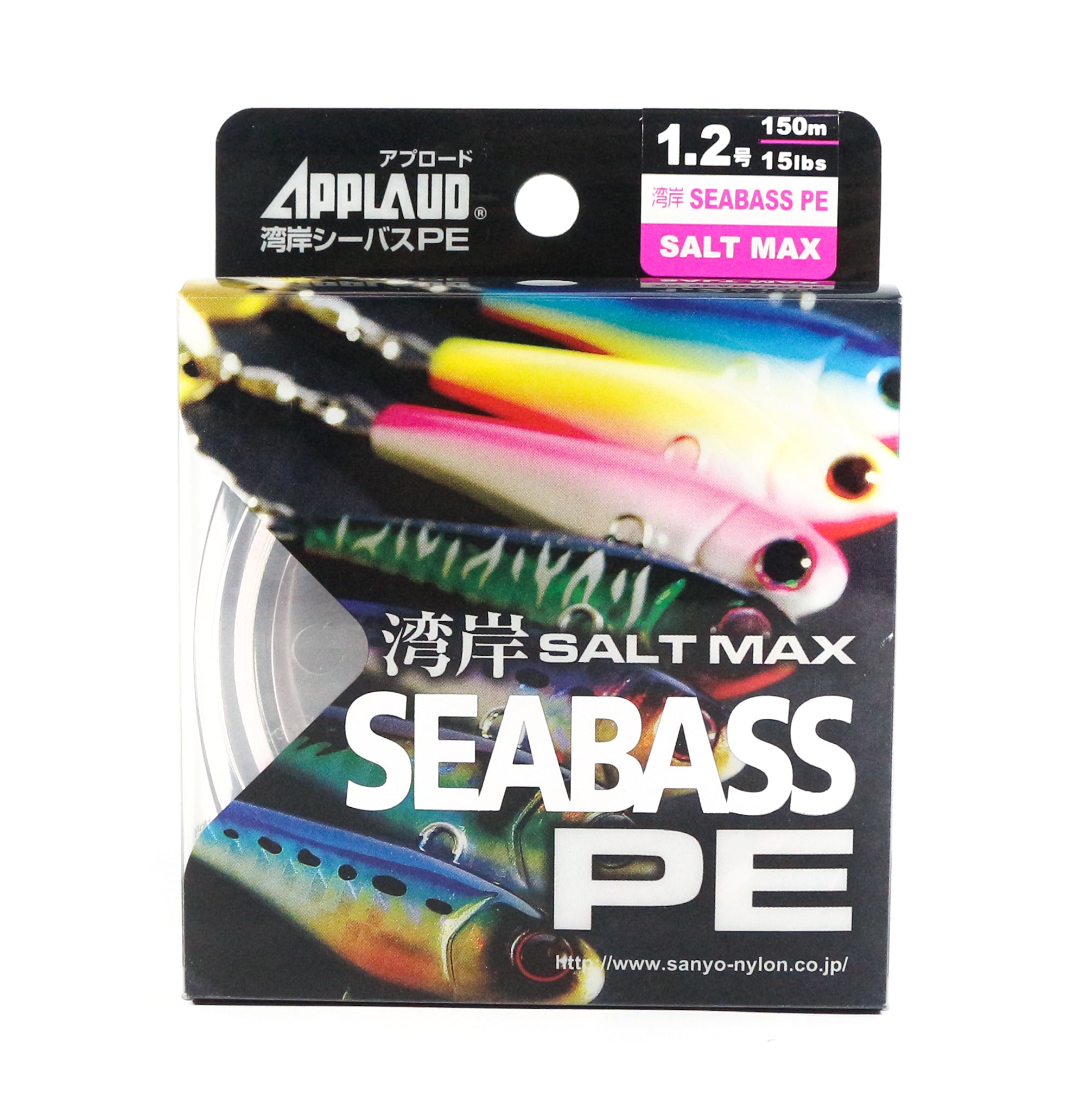 Sale Sanyo Applaud P.E Line Saltmax Seabass 150M White P.E 1.2 15lb (0125)