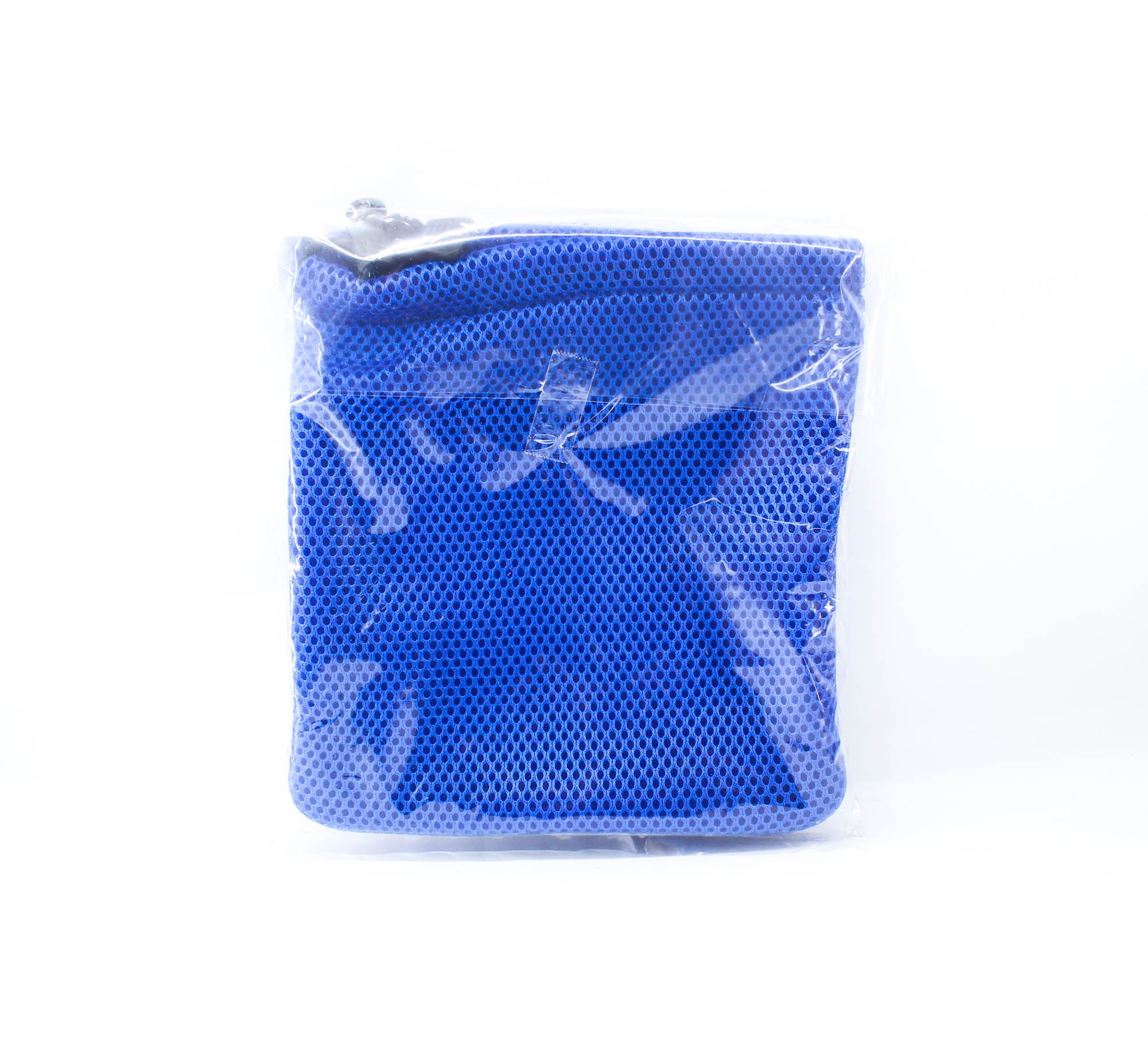Hiyoshiya Five Two Reel Mesh Pouch Size M 20cm x 21cm Blue (7201)
