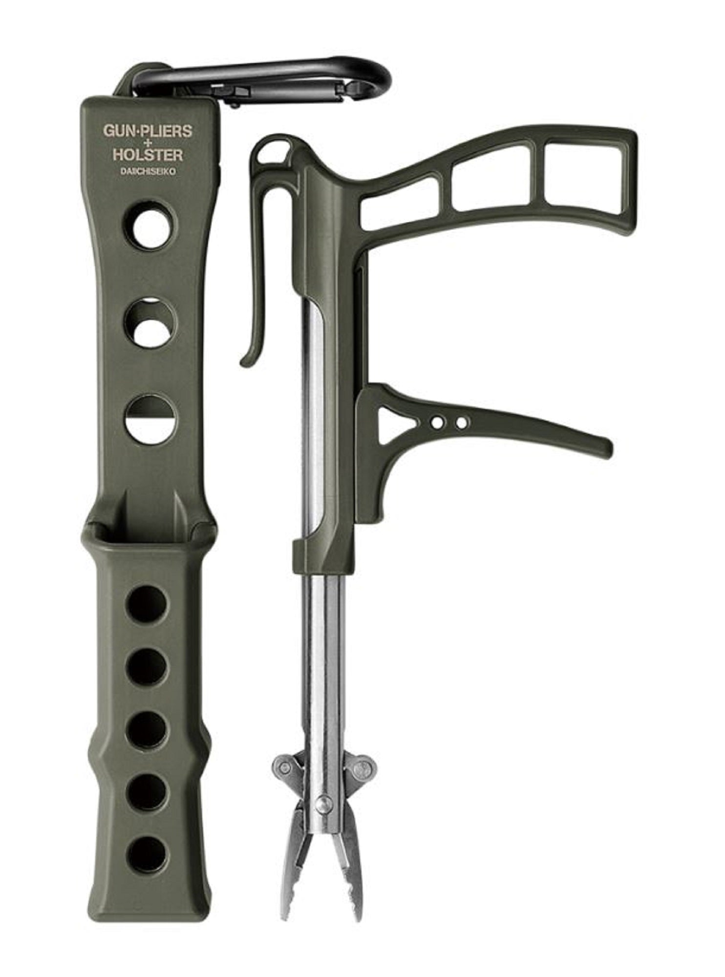 Daiichi #32133 Gun Pliers with Holster 180 x 85 x 16 mm Green (1332)