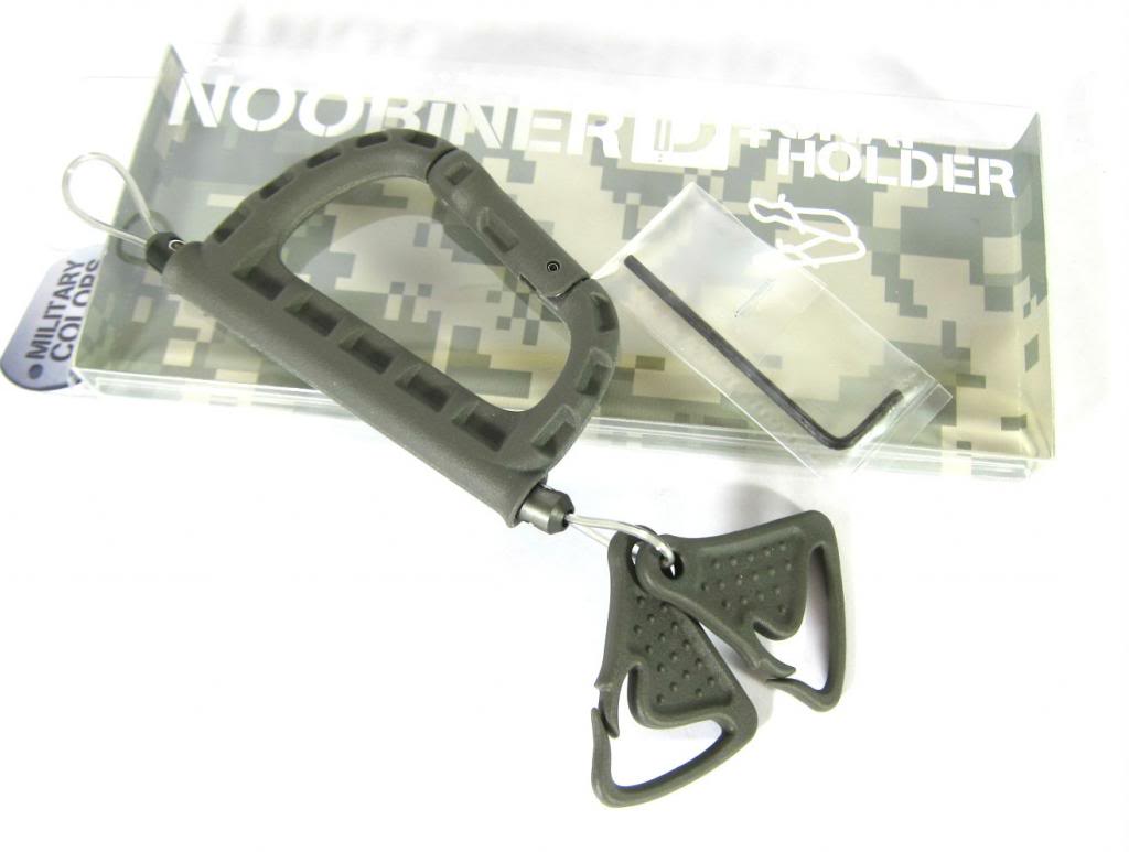 Daiichi #32136 Noobiner D Carabiner Safety Rope with Snap Holder Grn (1363)