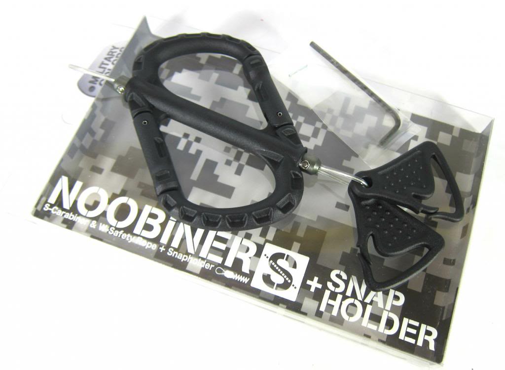 Daiichi #32138 Noobiner S Carabiner Safety Rope Snap Holder Blk (1387)